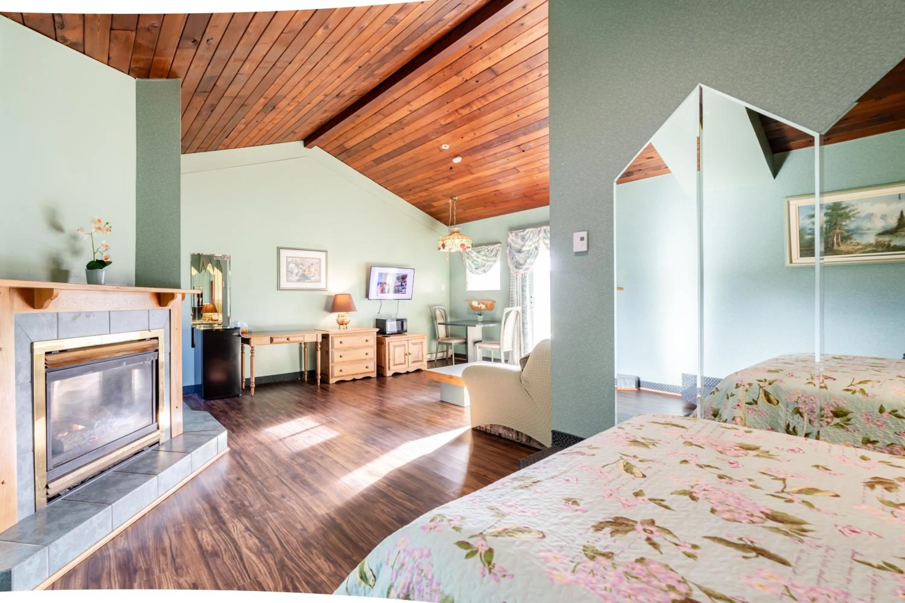 Bed in Hotel Motel Bonsoir