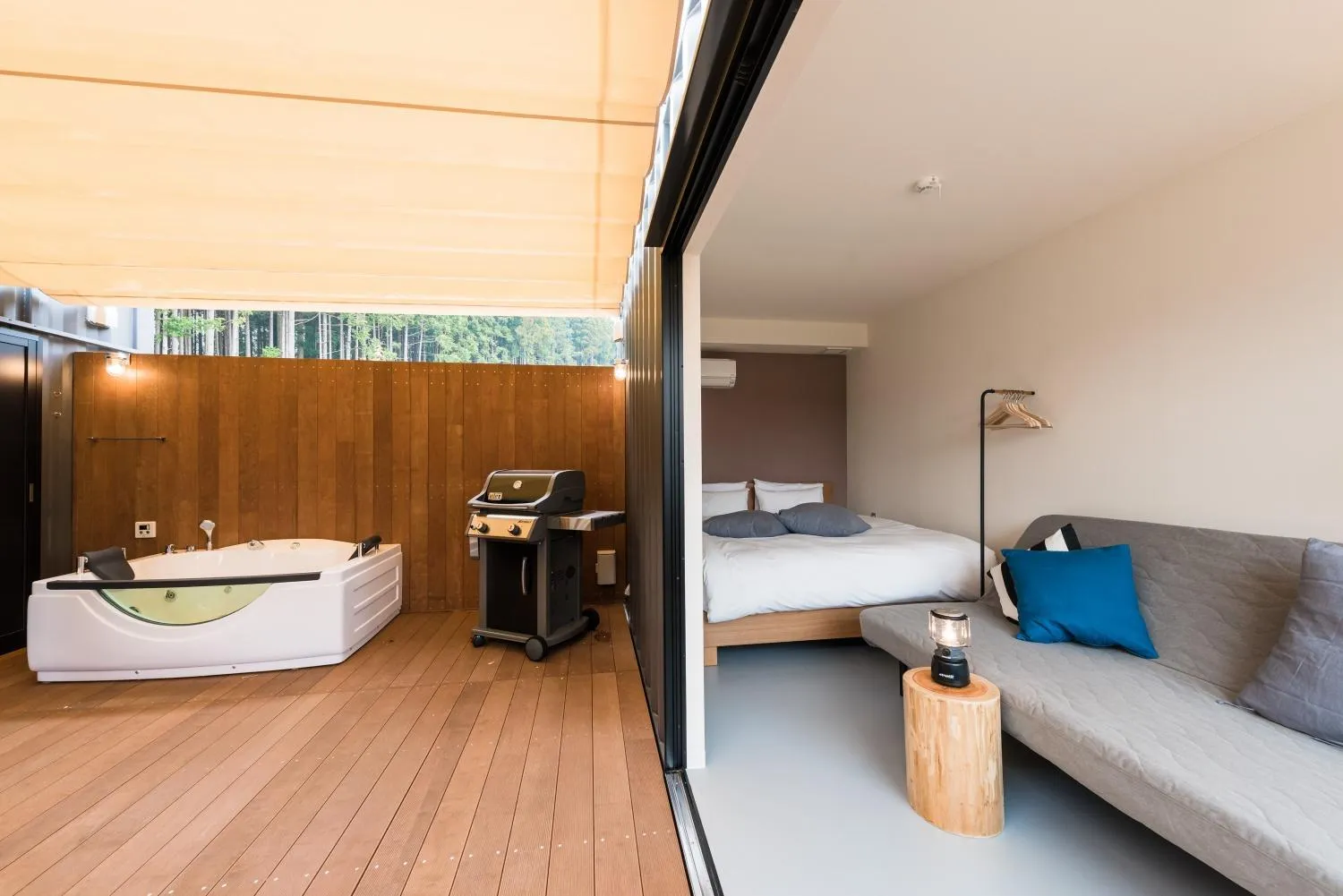 Bathroom, Bed in Mt Fuji View Villa Fujino Kirameki Fuji Gotemba