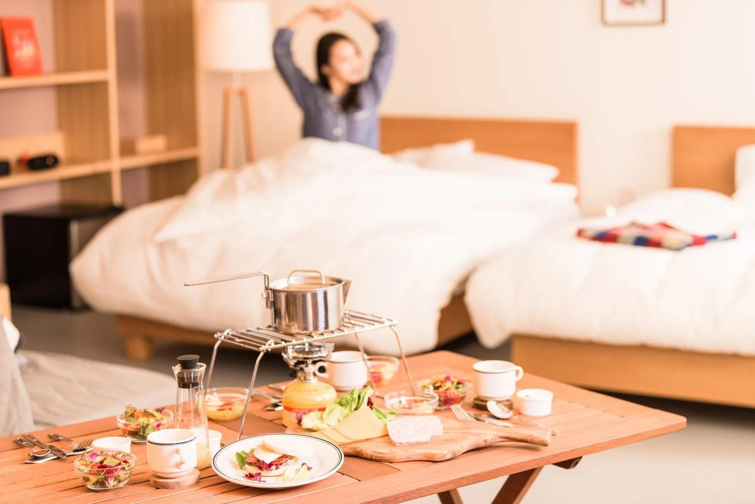 Food close-up, Bed in Mt Fuji View Villa Fujino Kirameki Fuji Gotemba