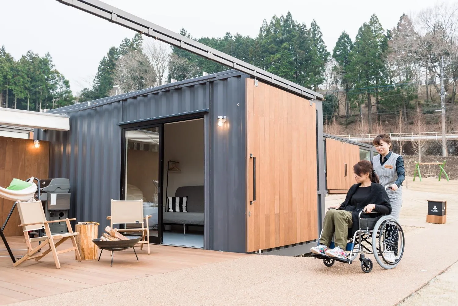 Balcony/Terrace in Mt Fuji View Villa Fujino Kirameki Fuji Gotemba