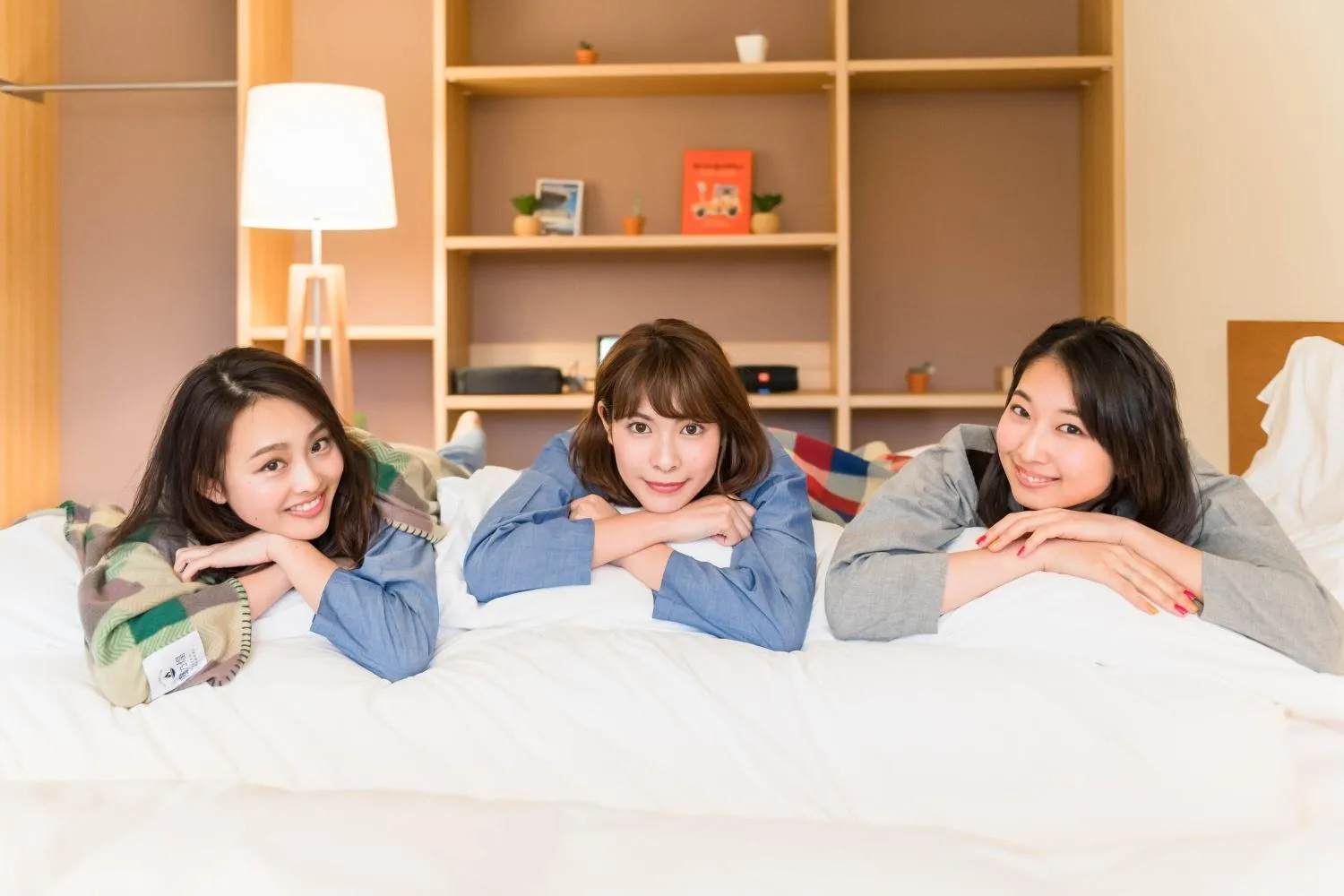 group of guests, Bed in Mt Fuji View Villa Fujino Kirameki Fuji Gotemba