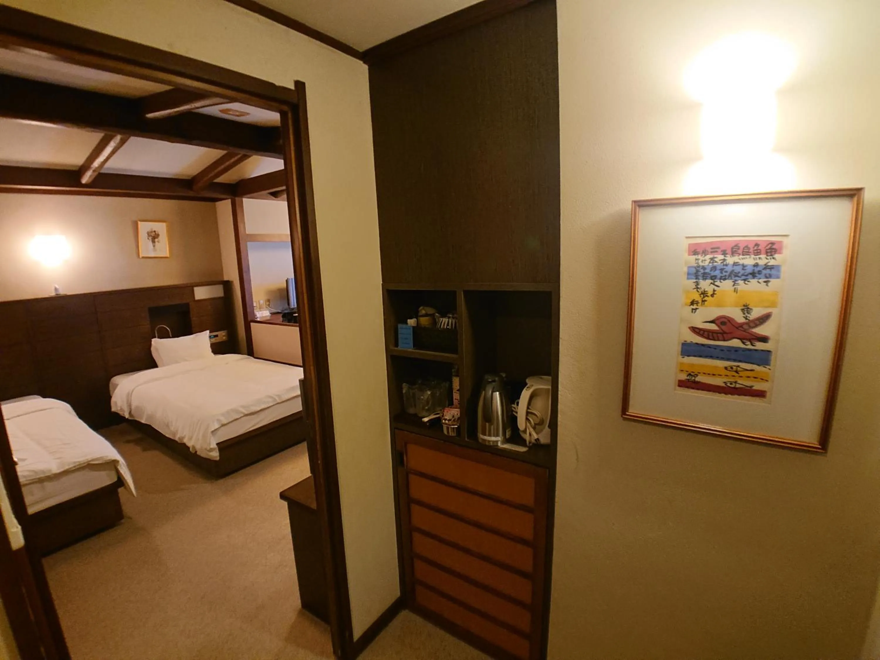 Photo of the whole room, Bed in Kasuga Hotel