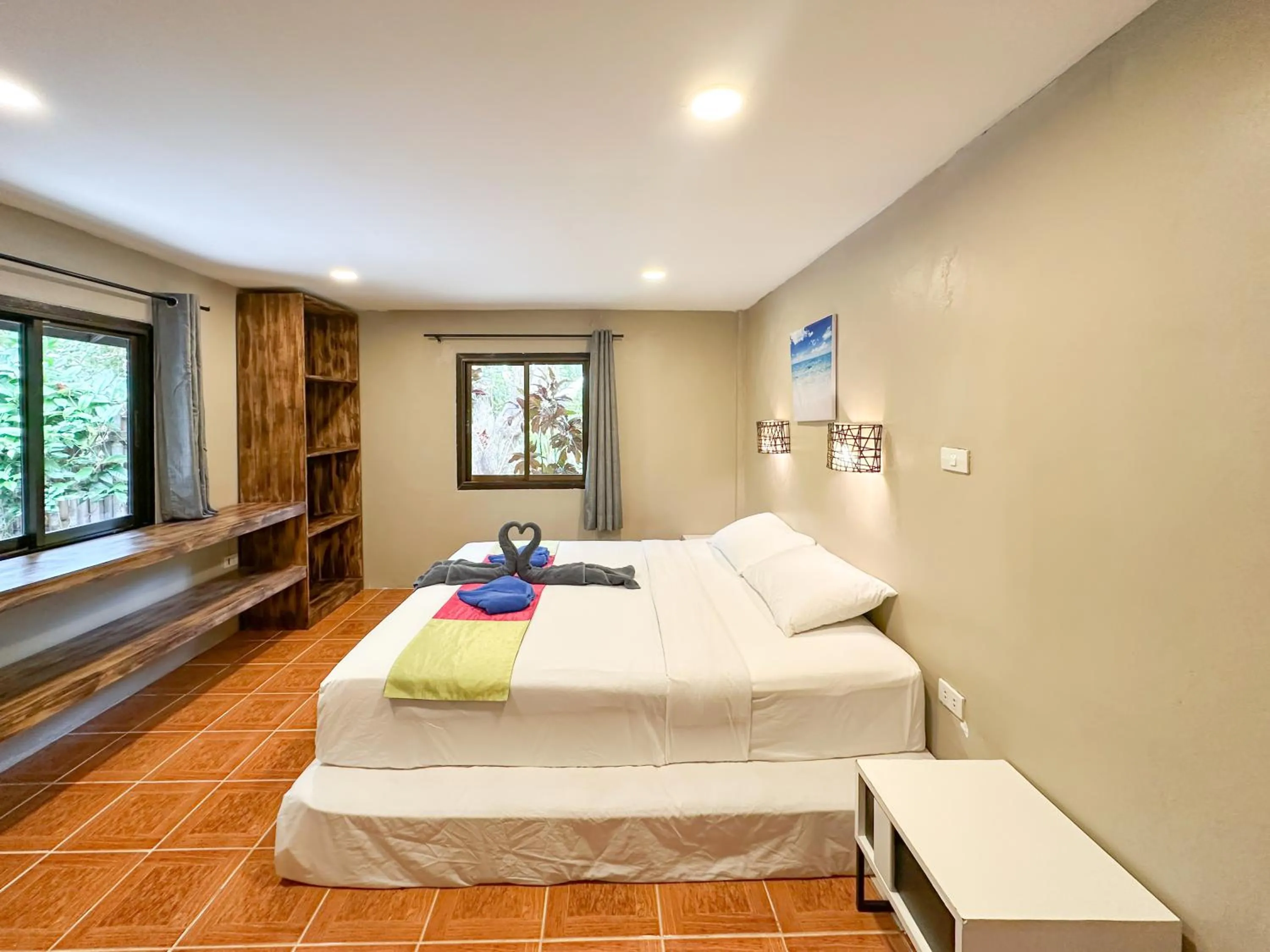 Bed in Seetanu Bungalows