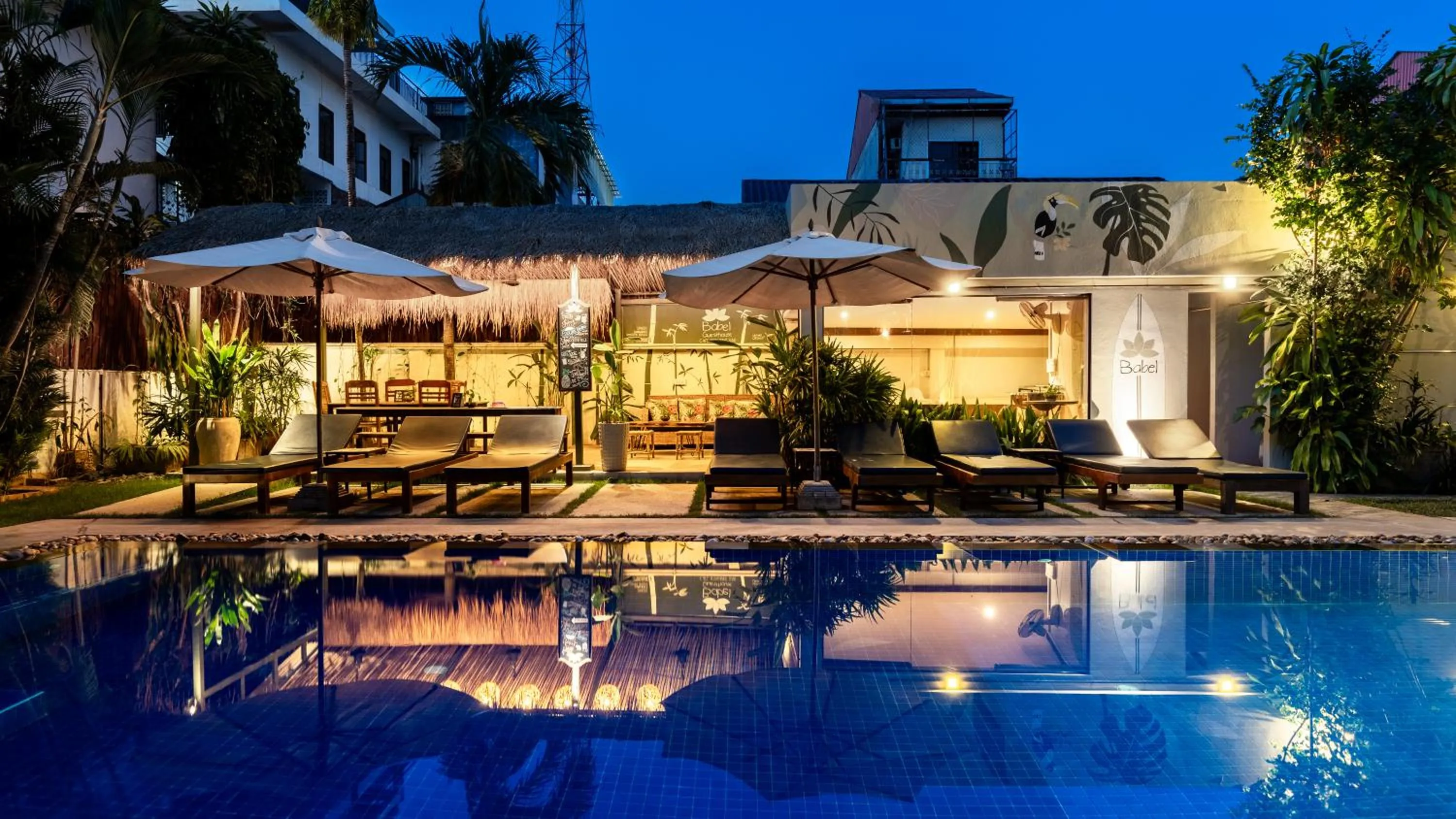 Swimming pool in Babel Siem Reap Guesthouse