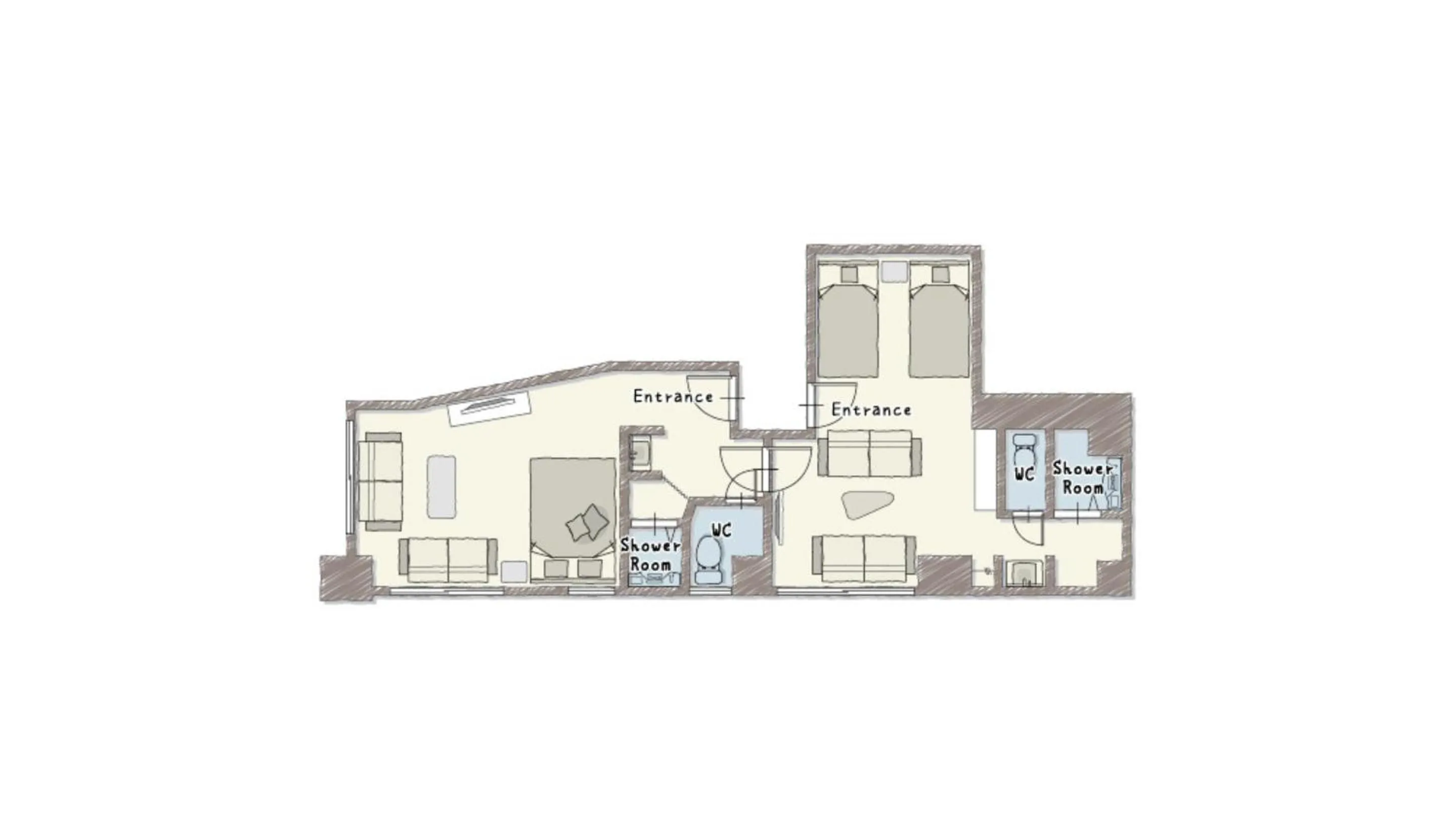 Floor plan in Playsis East Tokyo