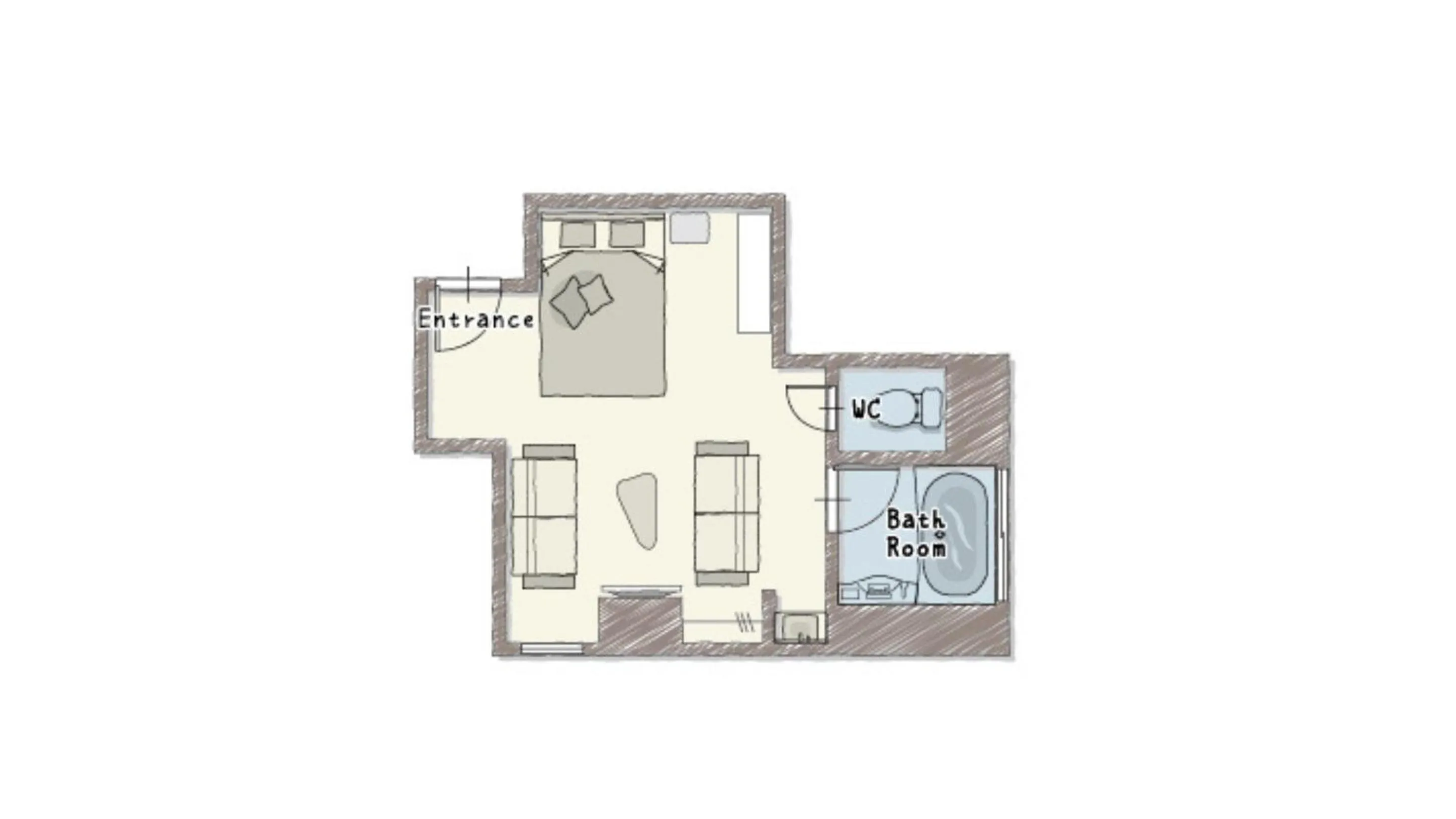 Floor plan in Playsis East Tokyo