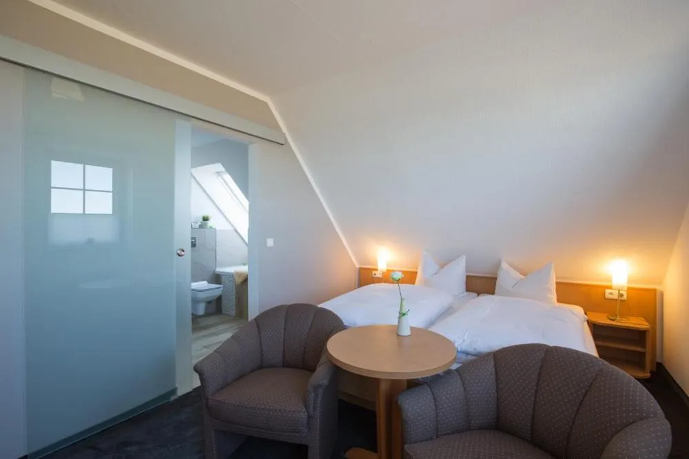 Bed in Hotel Strandräuber