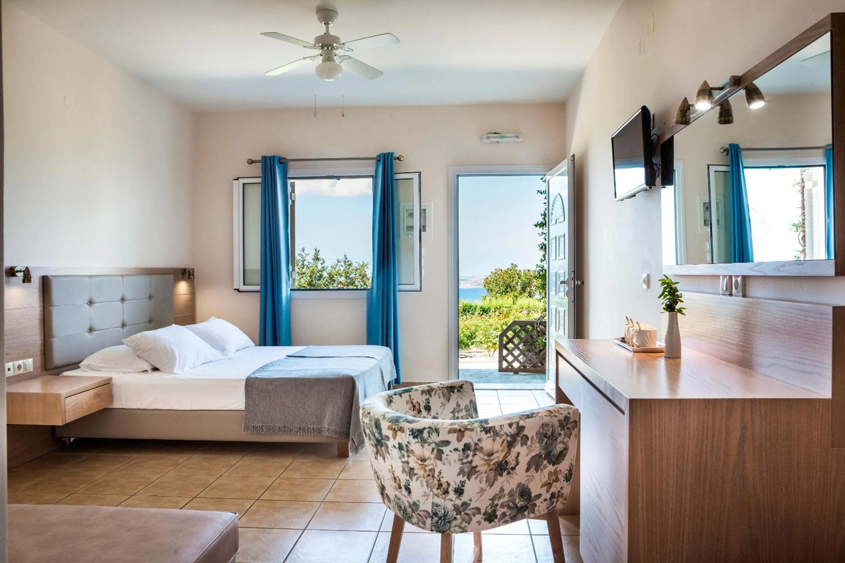 Bed in Dionysos Village Resort