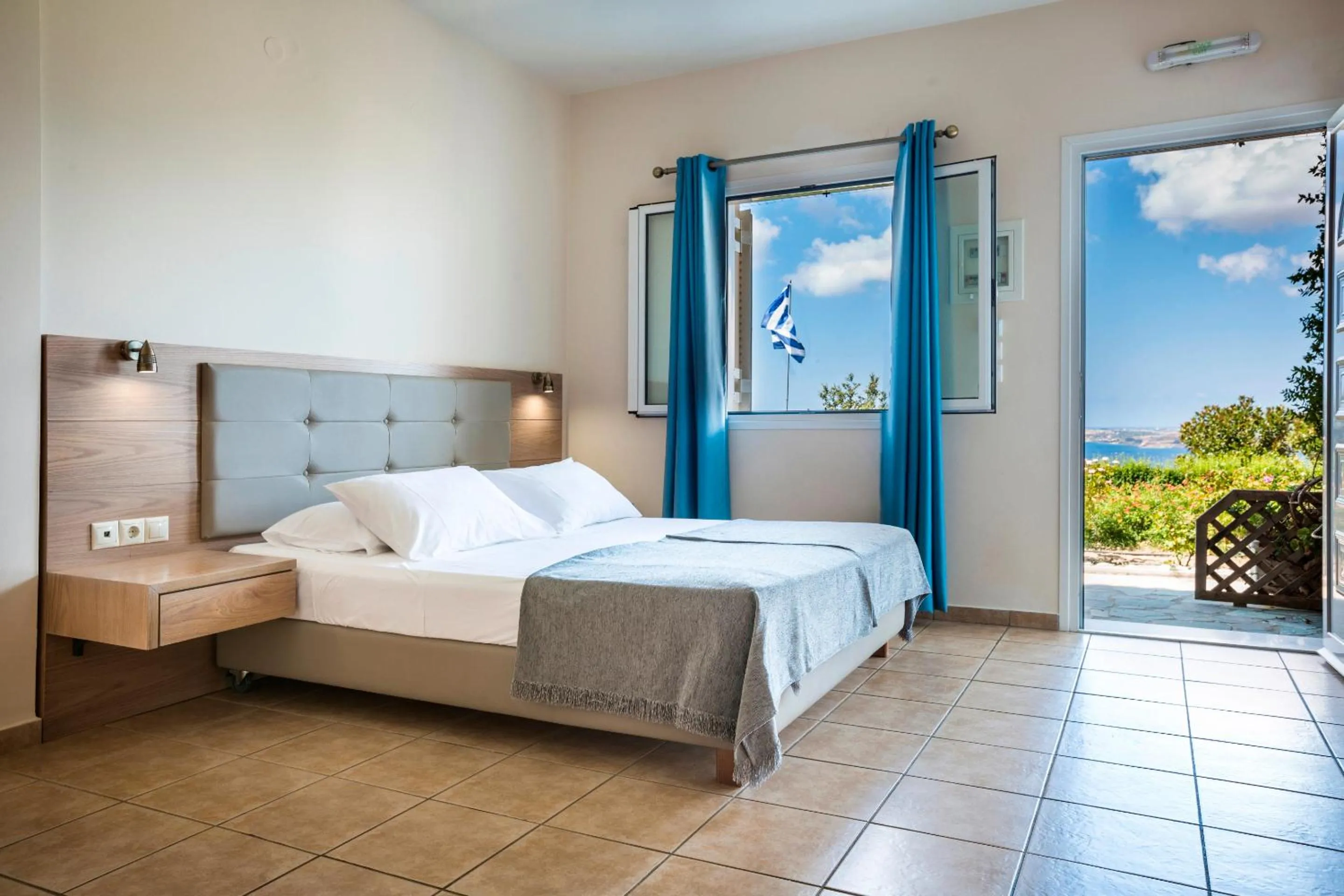 Bed in Dionysos Village Resort