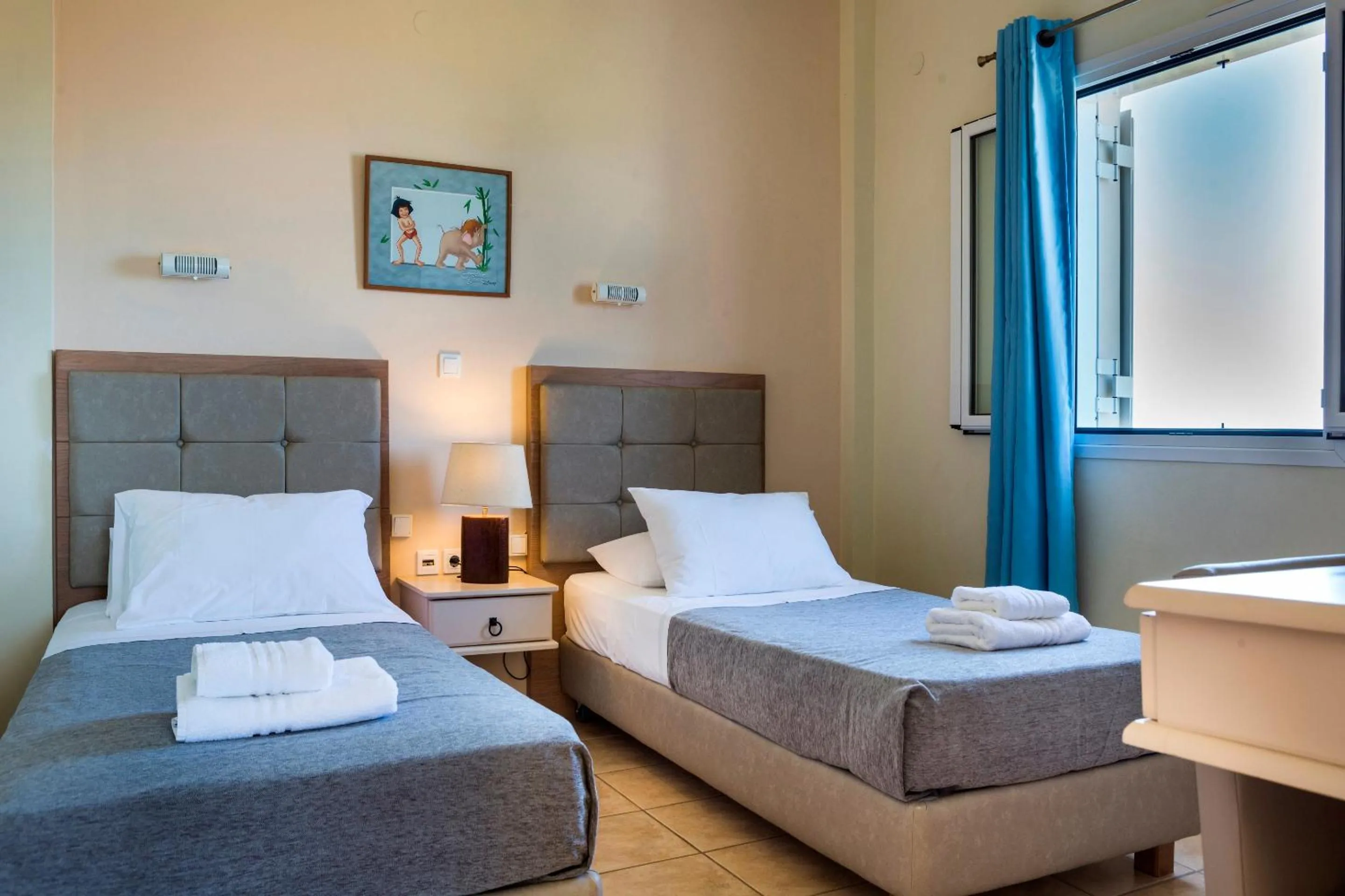 Bed in Dionysos Village Resort