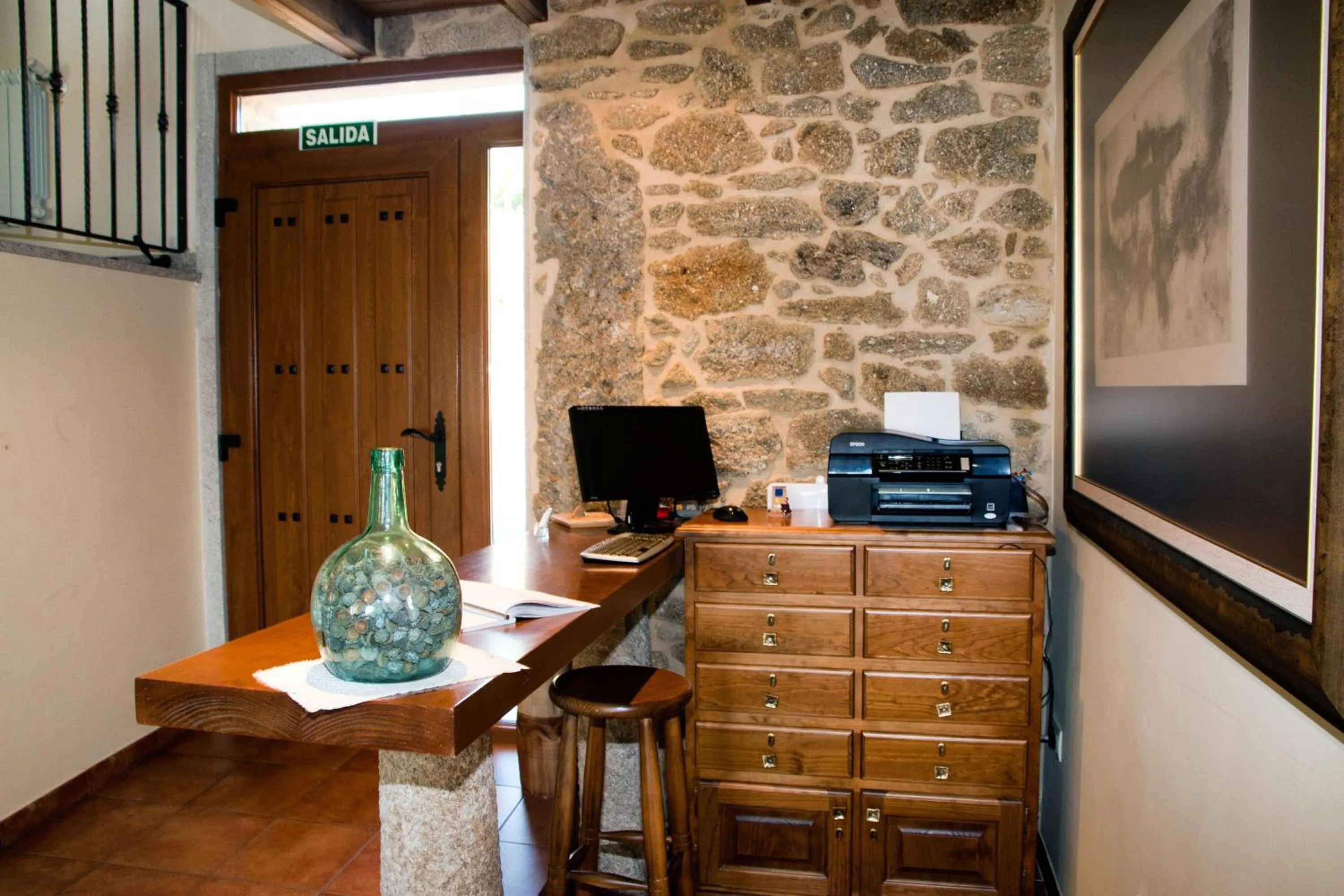 Lobby or reception in A Casa do Folgo Turismo Rural
