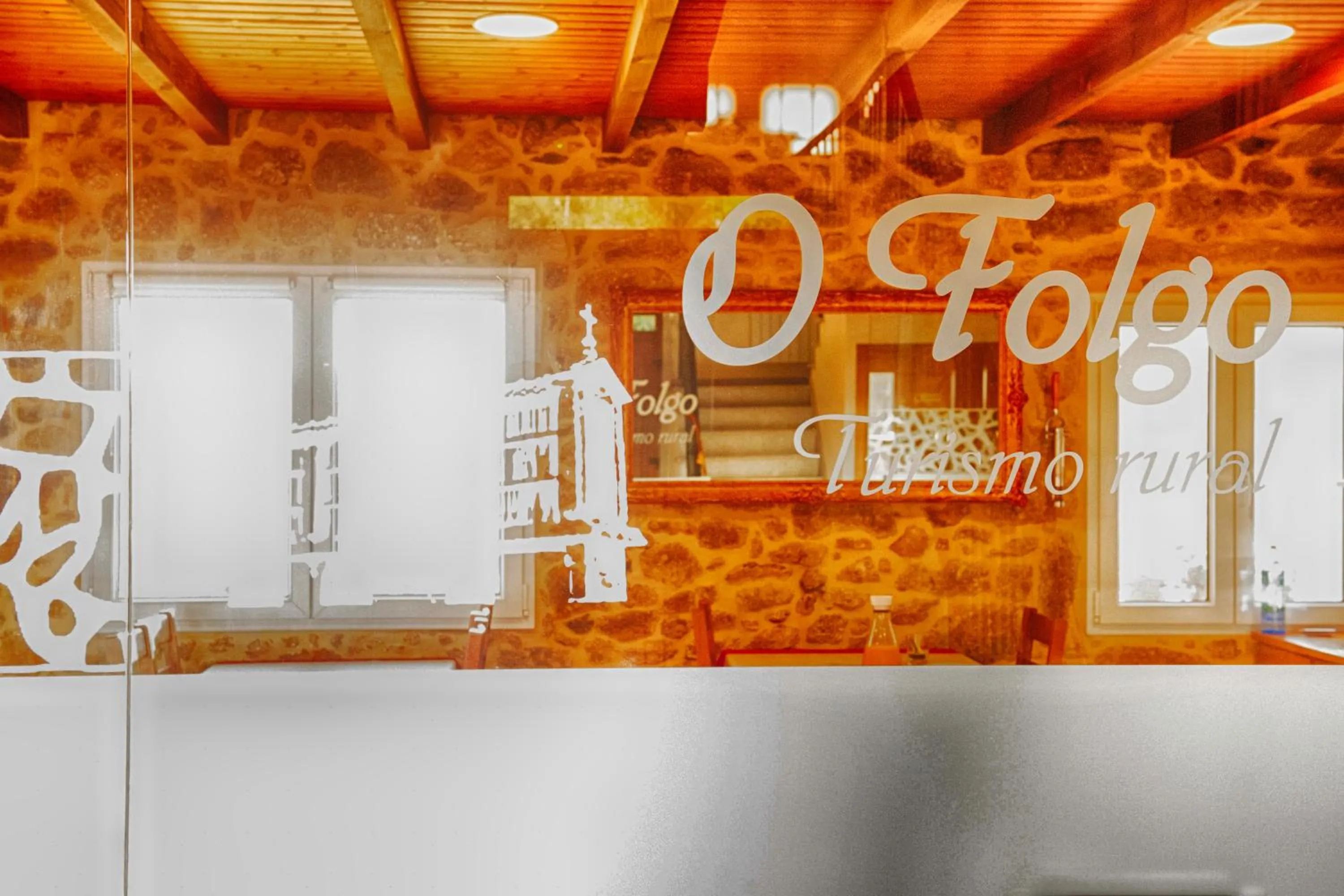 Lobby or reception in A Casa do Folgo Turismo Rural