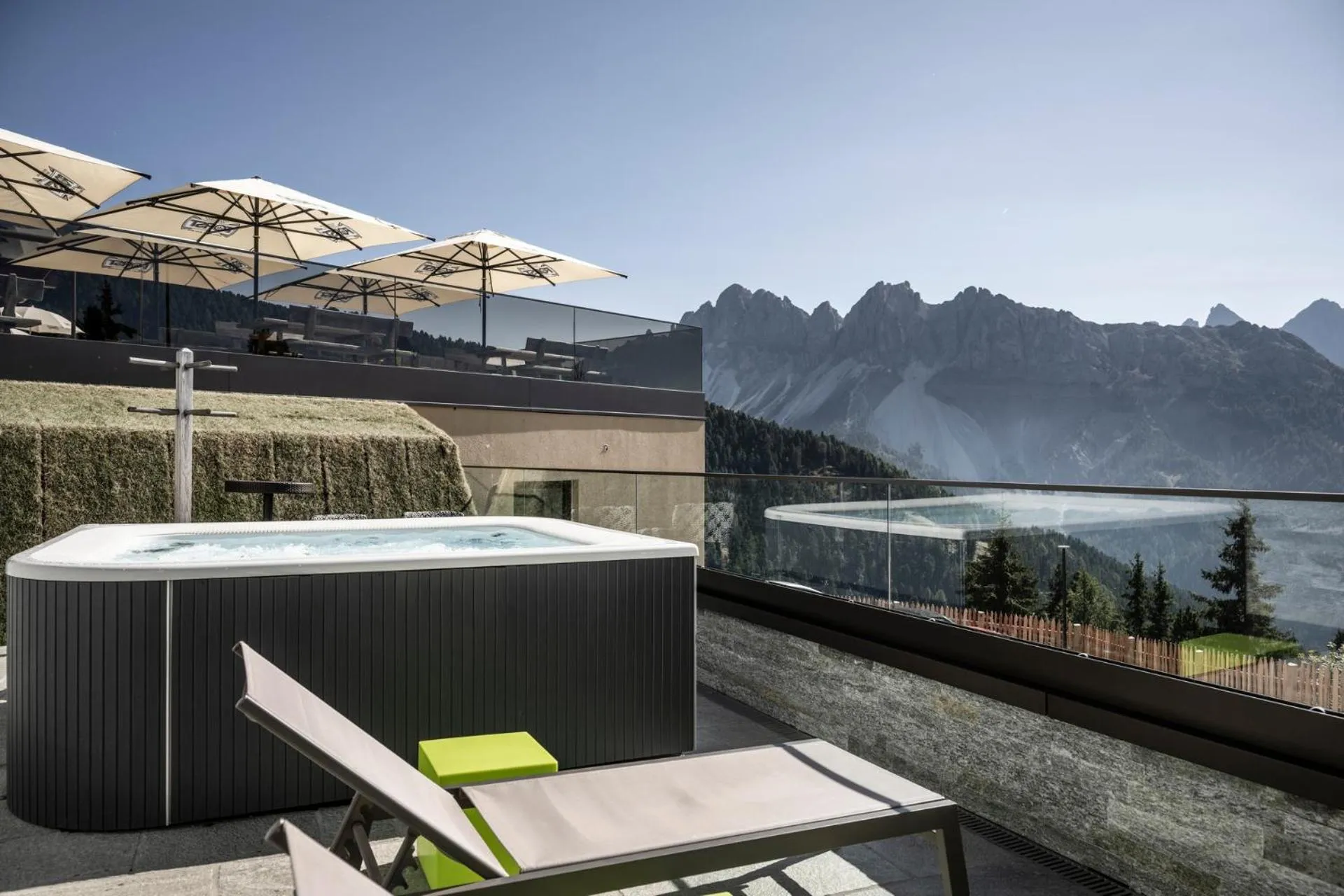 Hot Tub in Berghotel Schlemmer