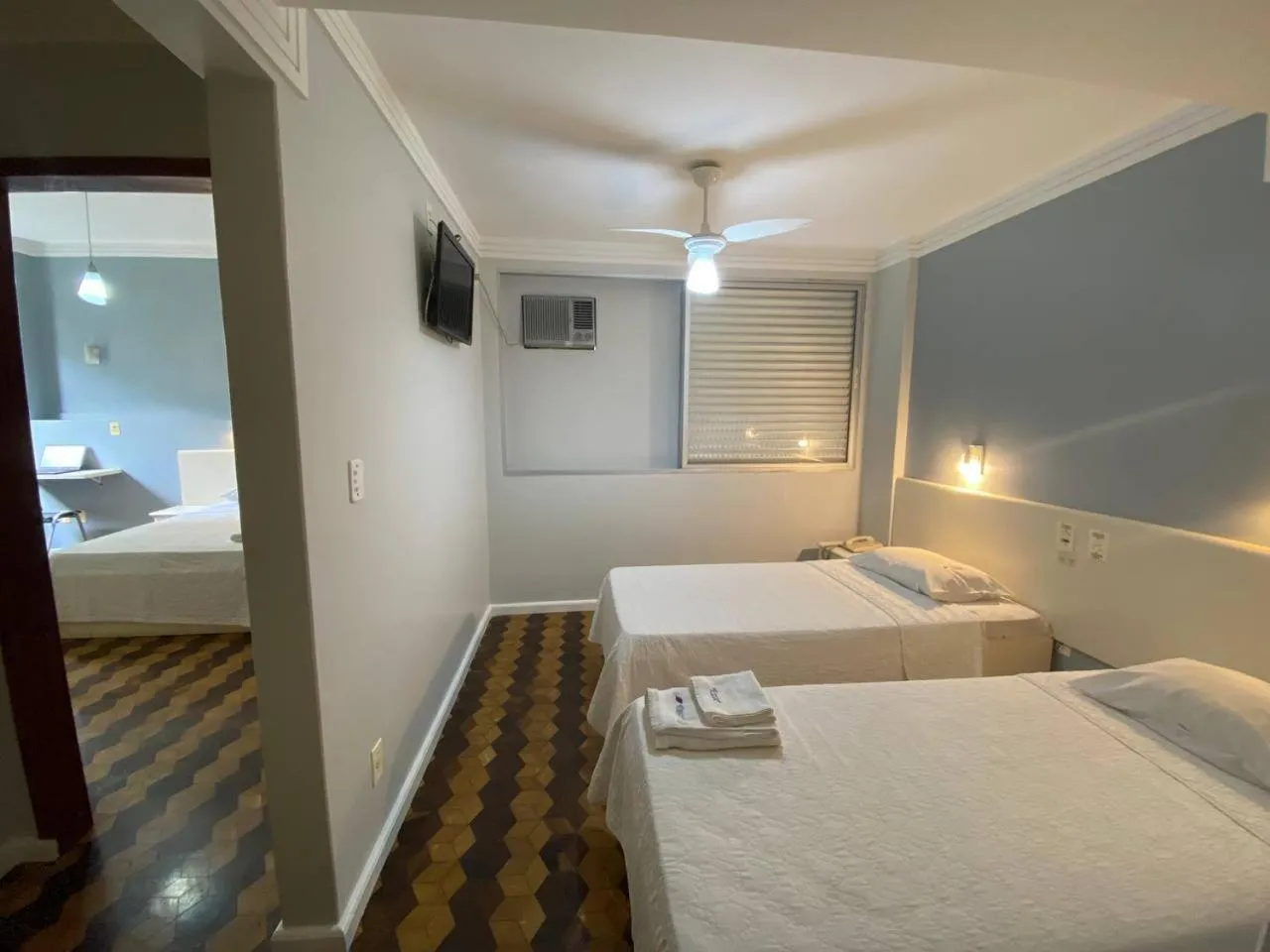 Bed in Oscar Palace Hotel - Centro de Tubarão