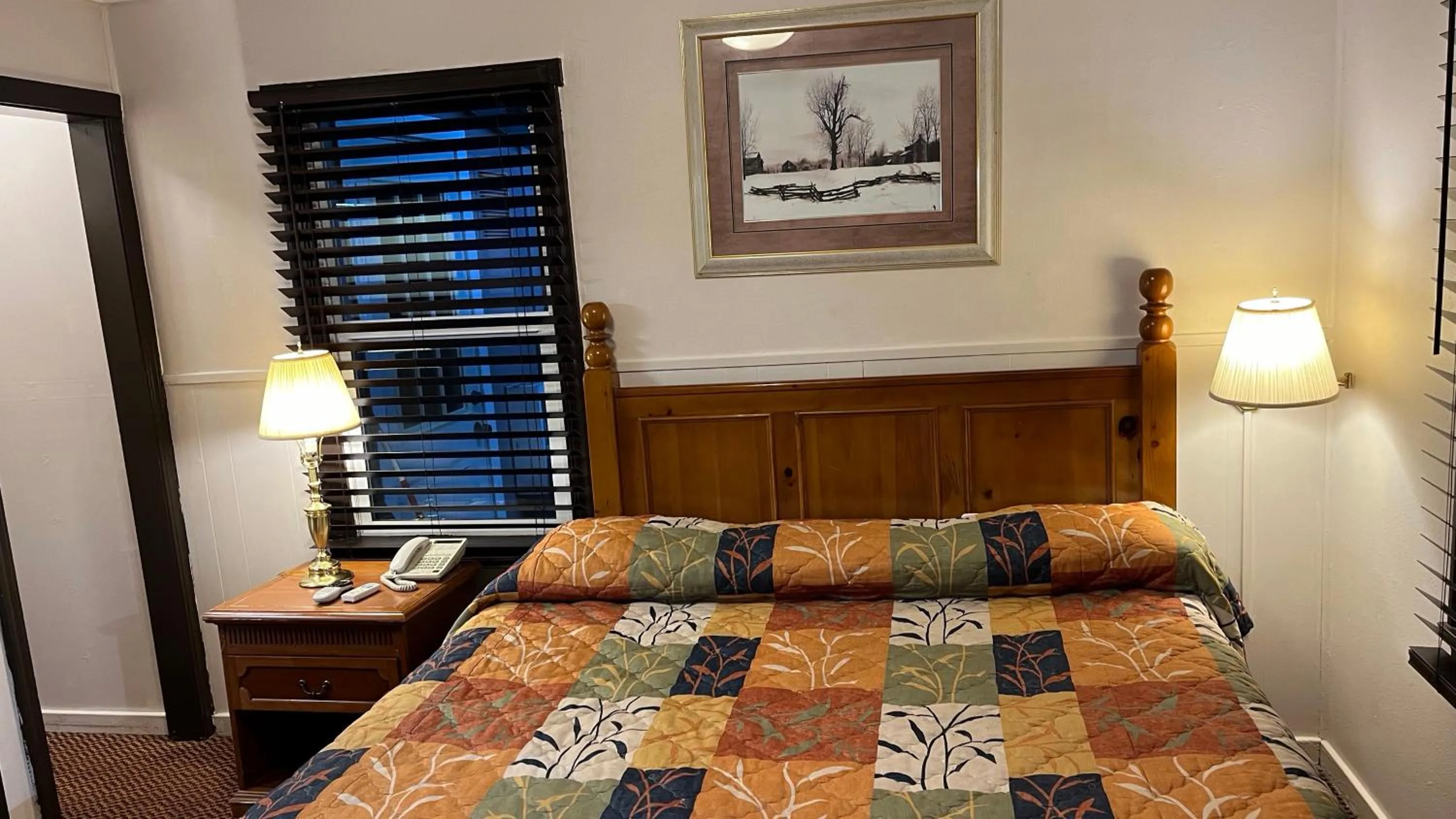 Bed in Jumping Frog Motel