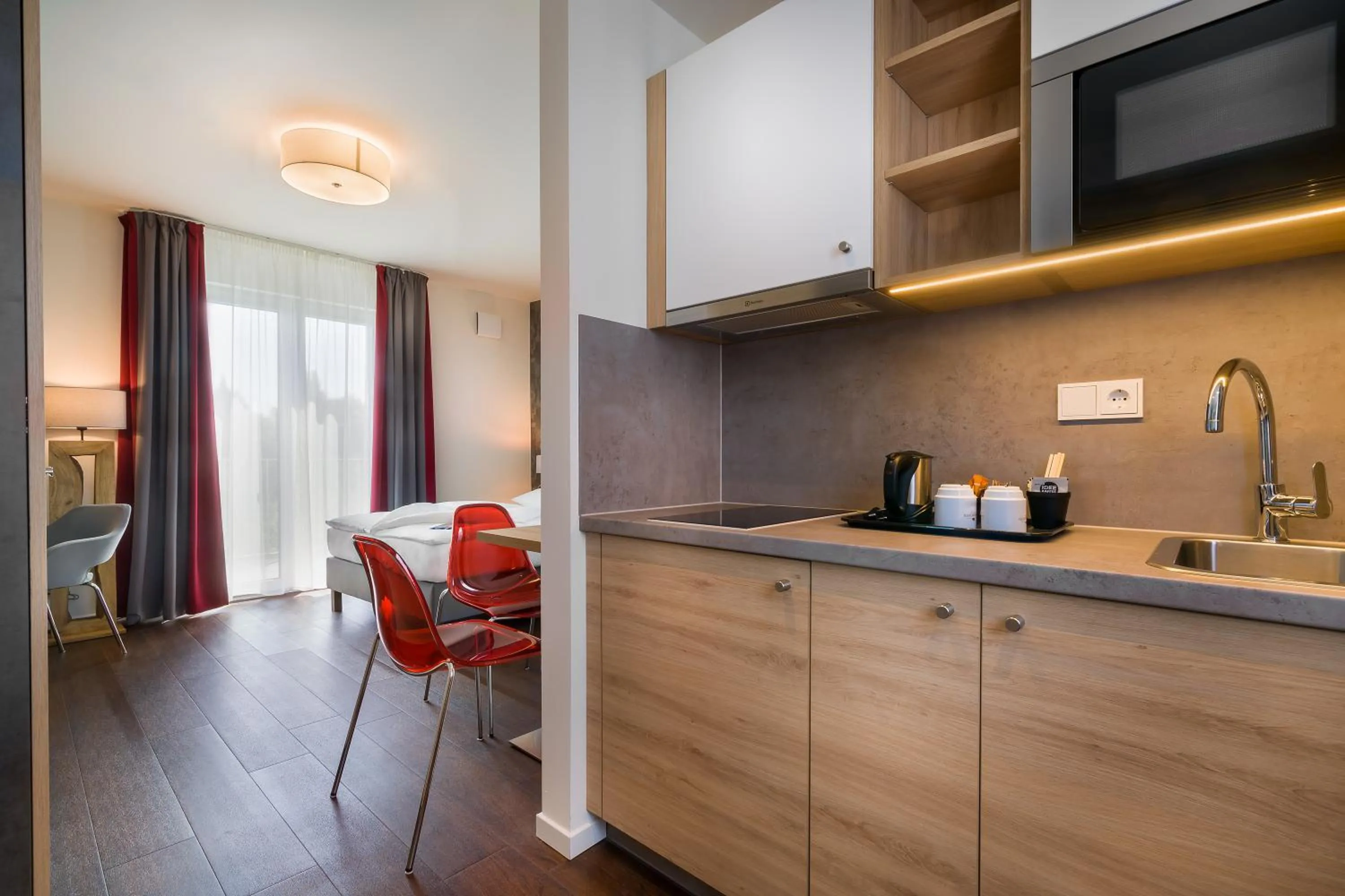Kitchen or kitchenette in Signature East Hotel Apartment