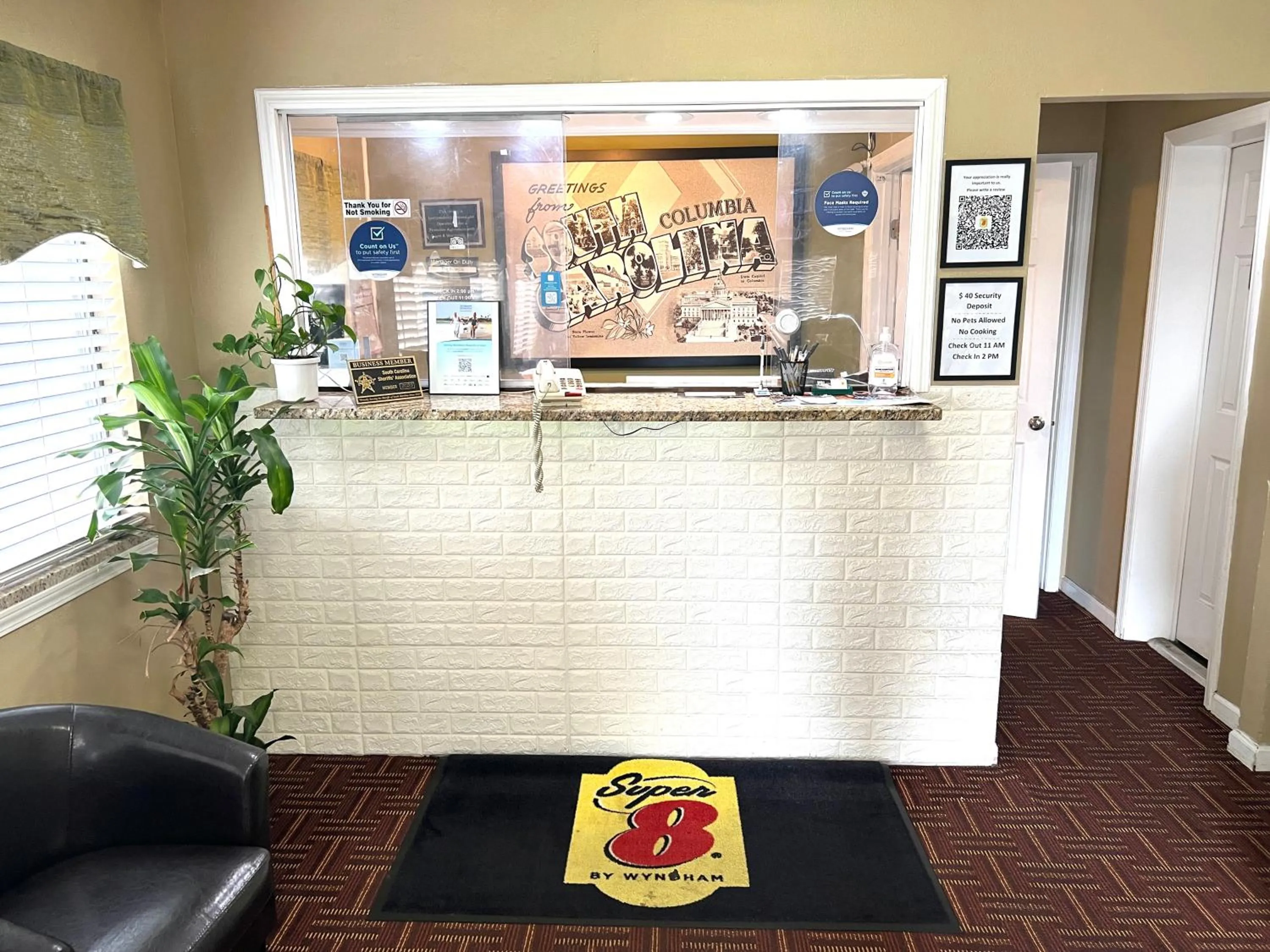 Lobby or reception in Super 8 by Wyndham Columbia/Ft. Jackson SC