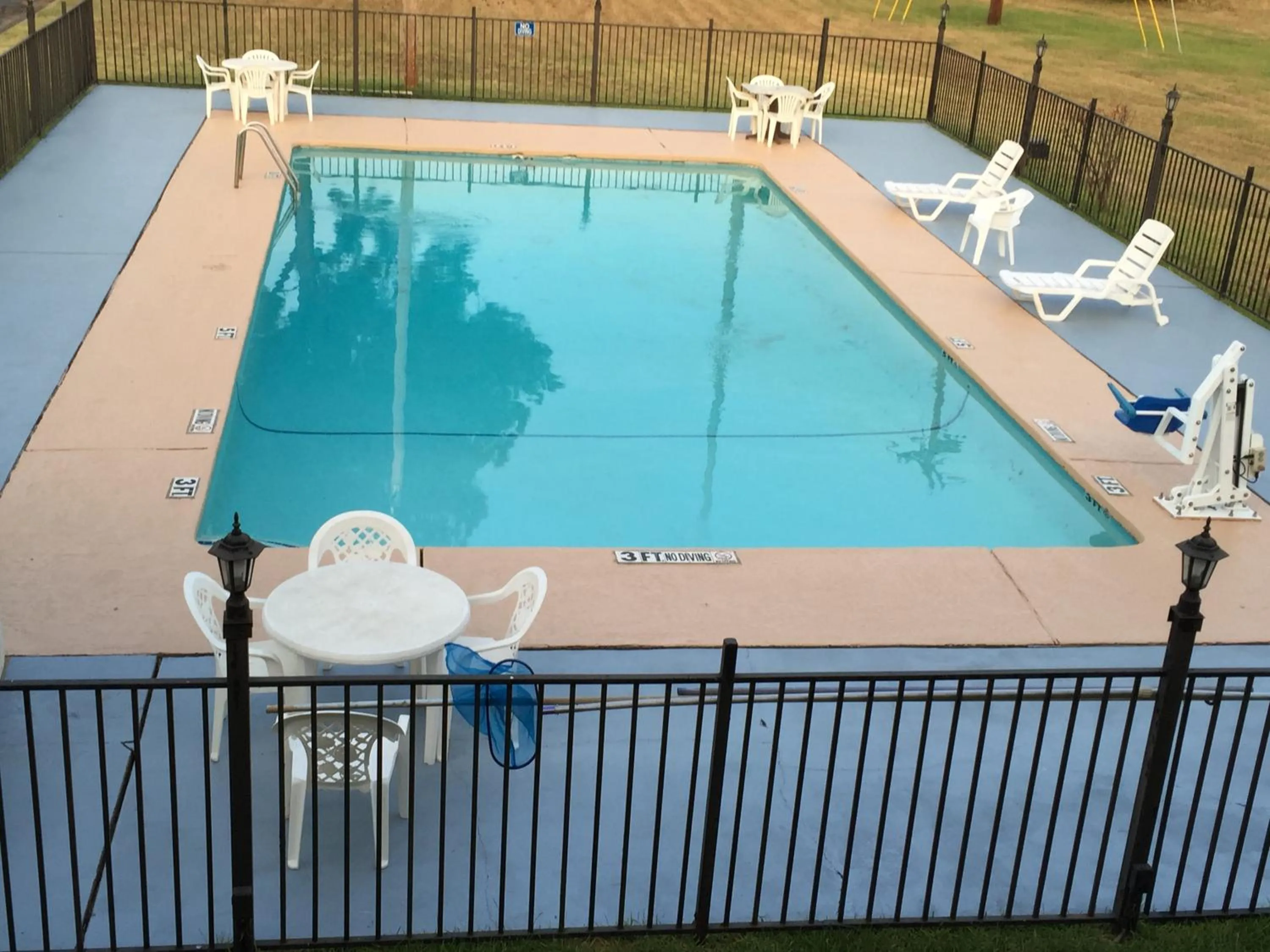 Swimming pool, Balcony/Terrace in Super 8 by Wyndham Longview/I-20