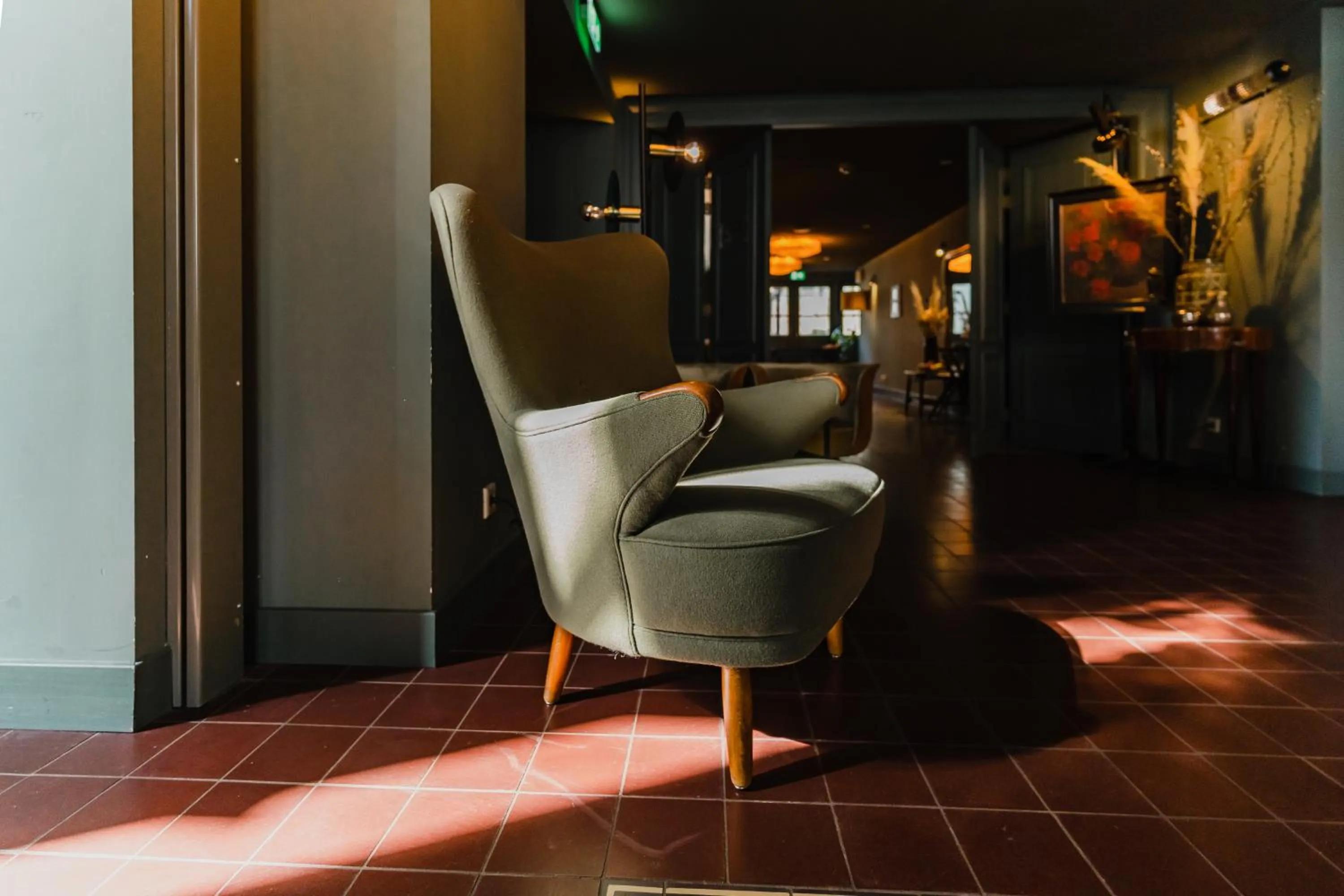 Communal lounge/ TV room in Hotel Mercier