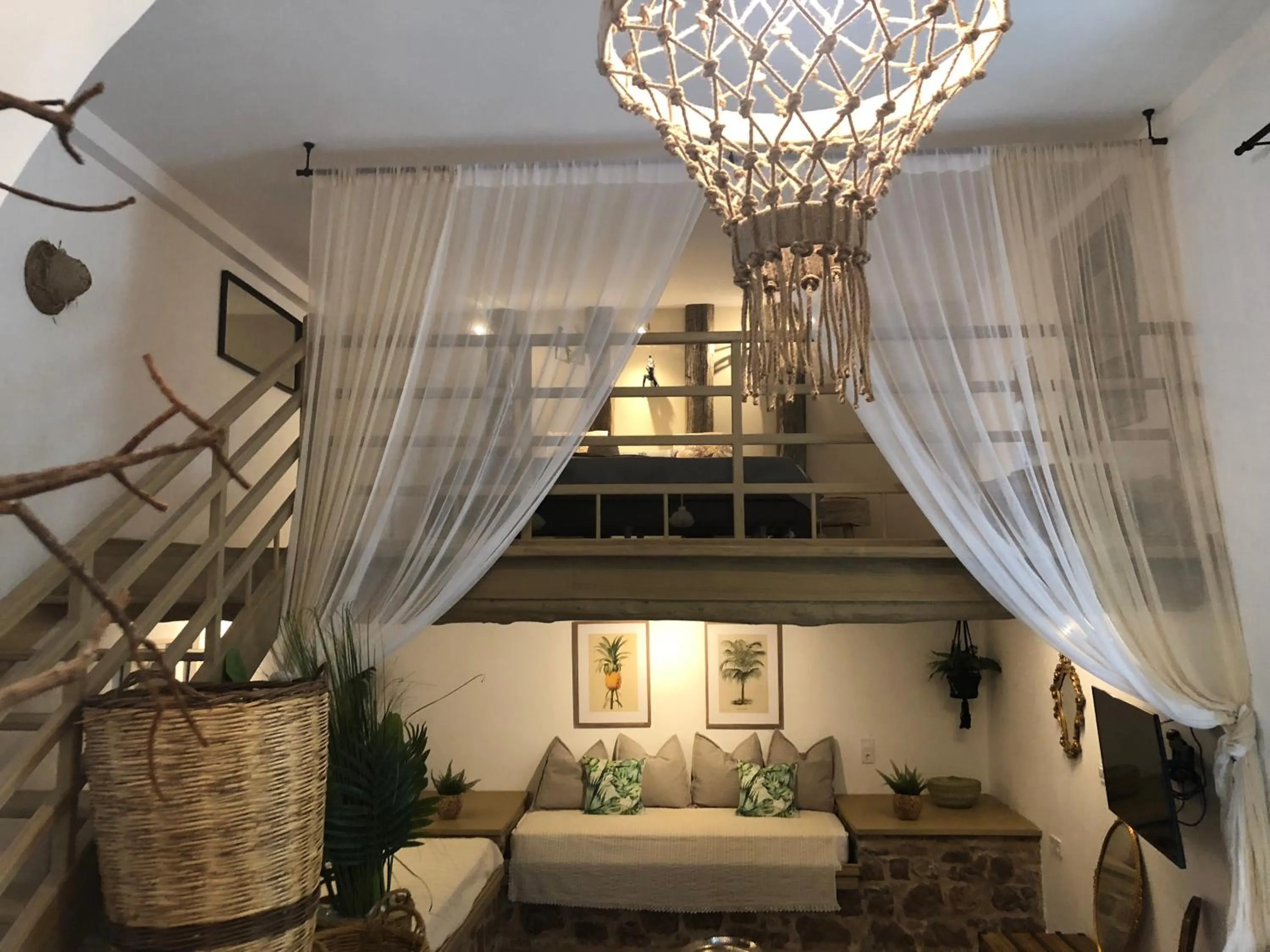 Bed in Villa Vager Mani Hotel