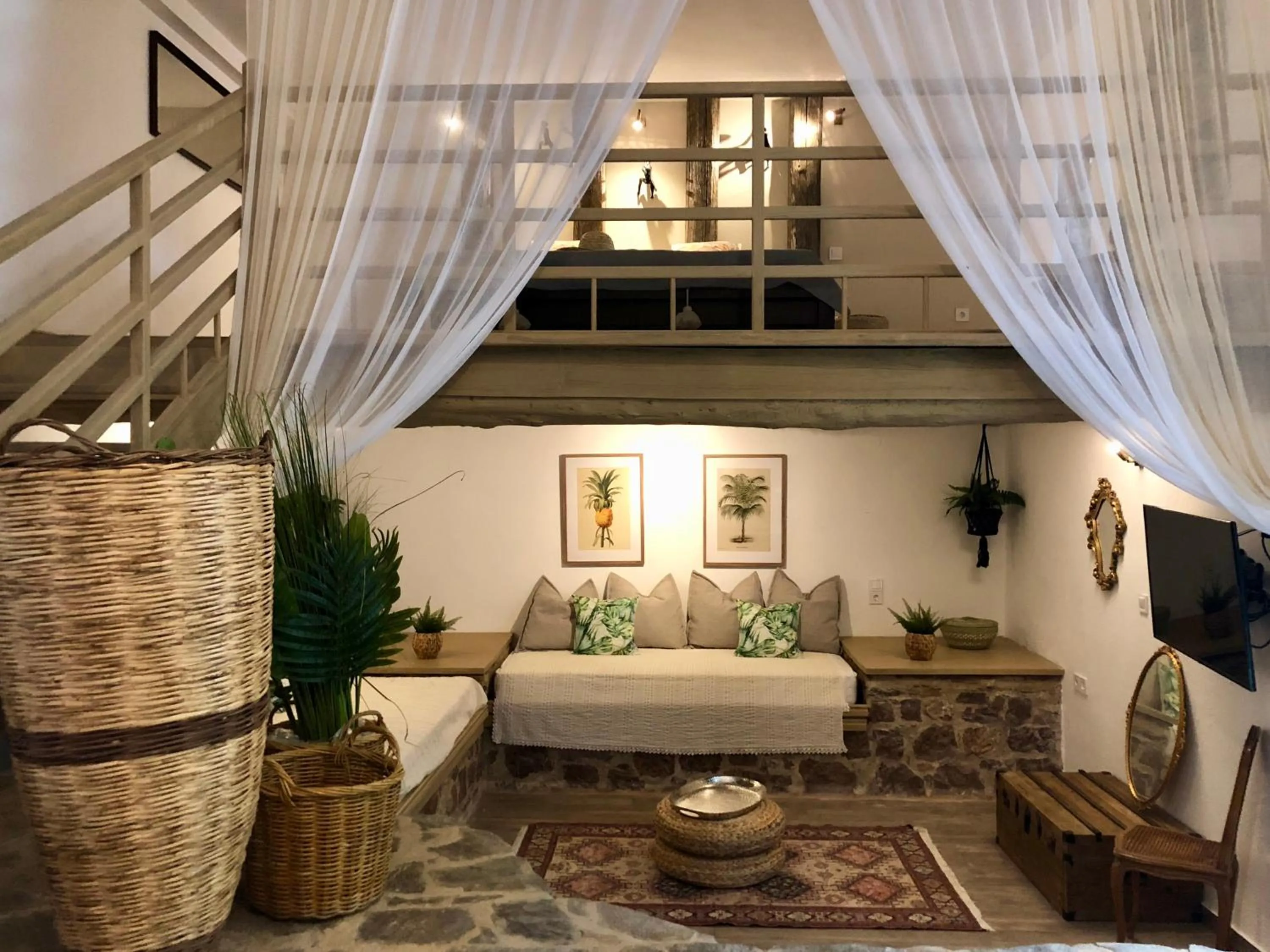 Living room in Villa Vager Mani Hotel