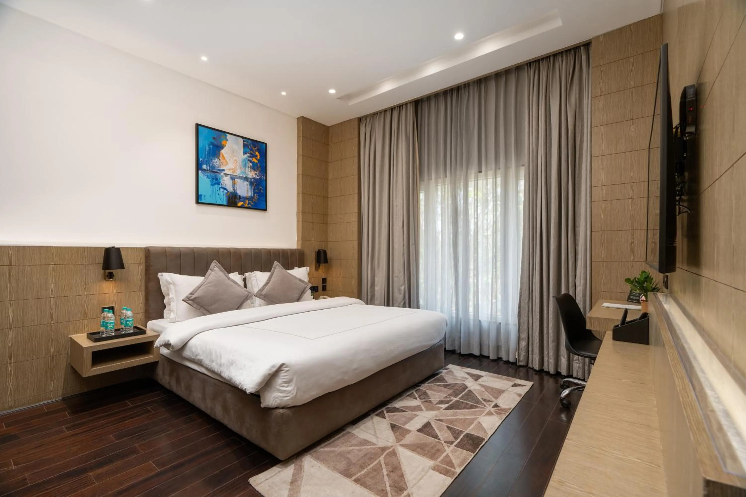 View (from property/room), Bed in Goldfinch Retreat Bangalore