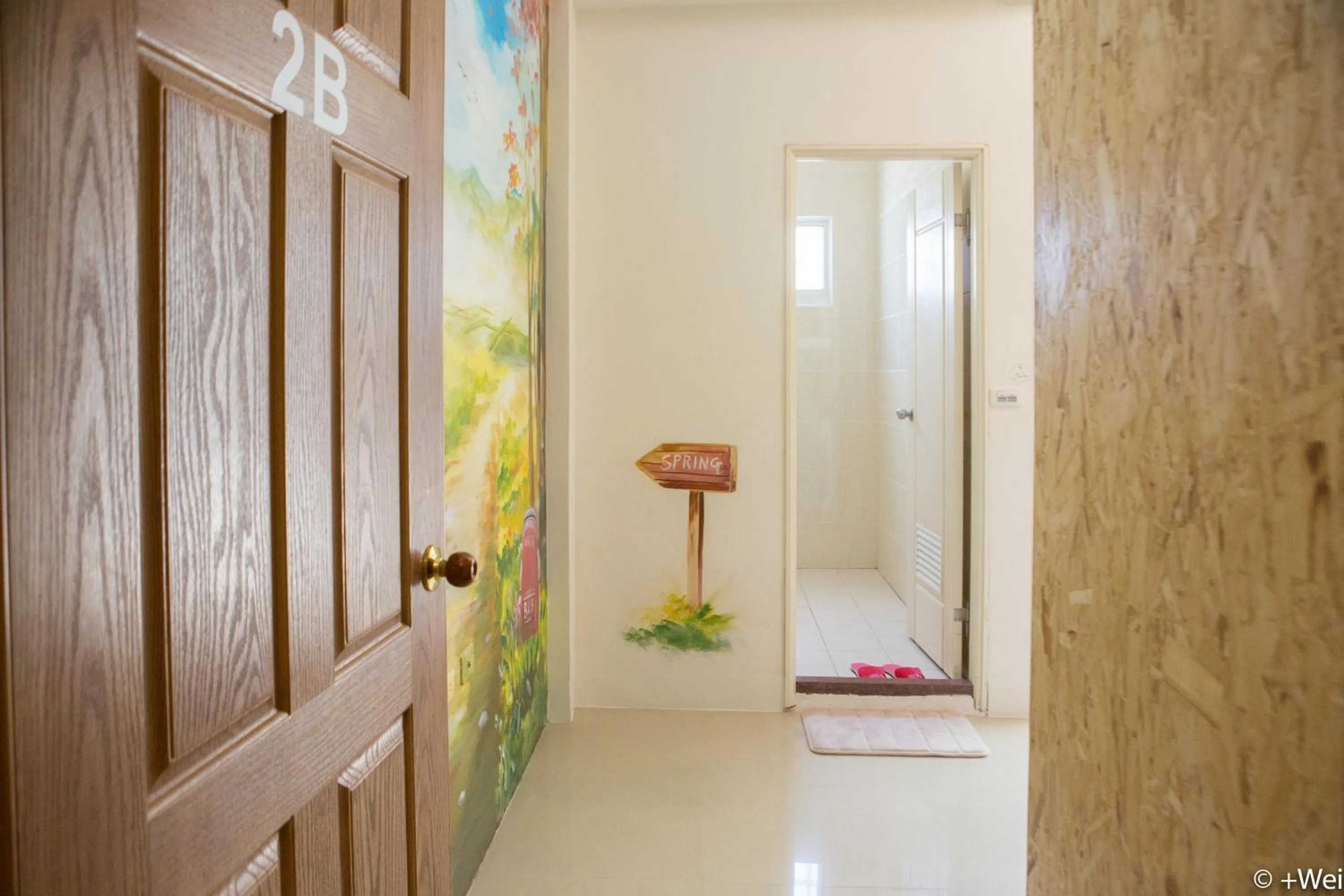 Facade/entrance in Shining Forest Hostel