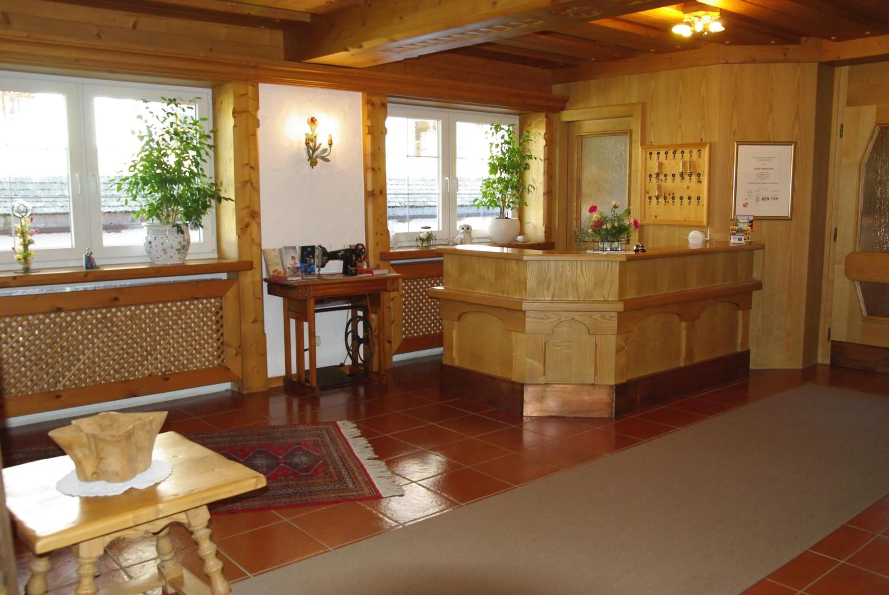 Lobby or reception in Hotel-Pension Heike