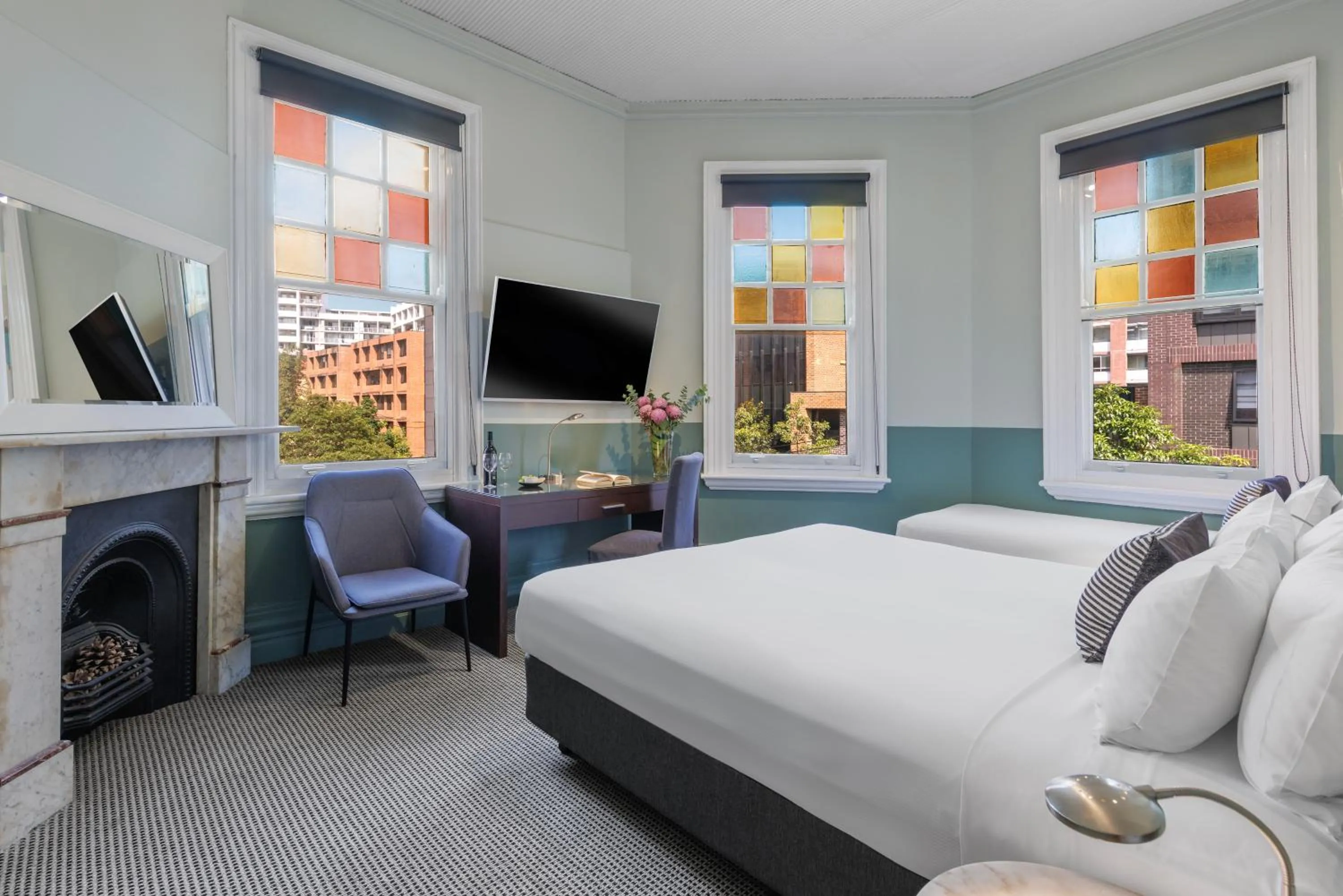 Bed in Vulcan Hotel Sydney