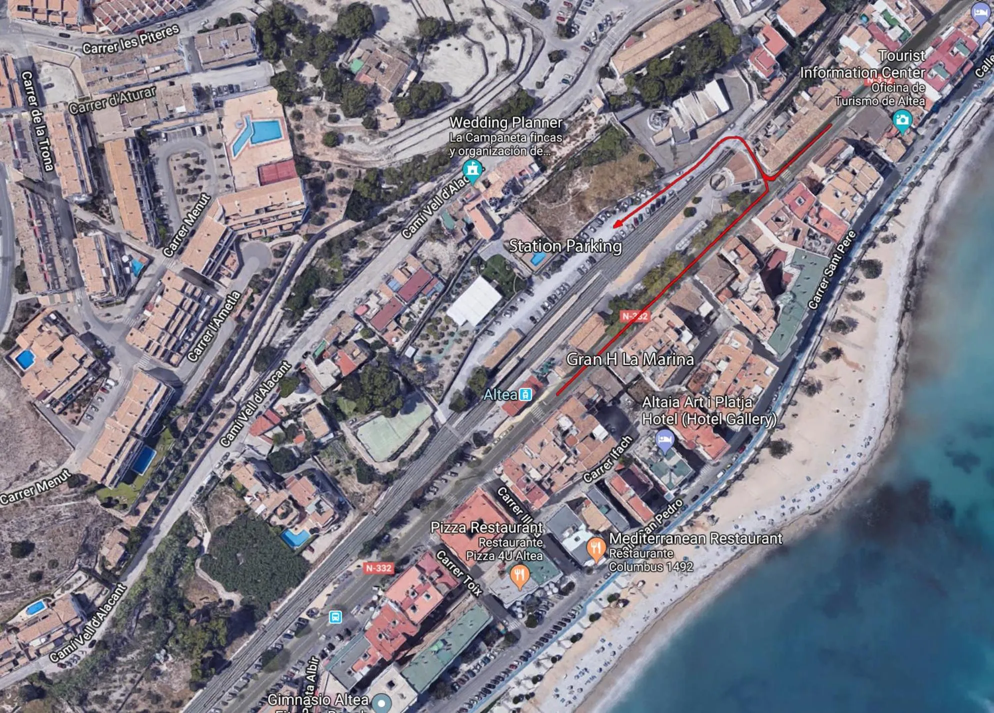 Bird's eye view in Gran H La Marina