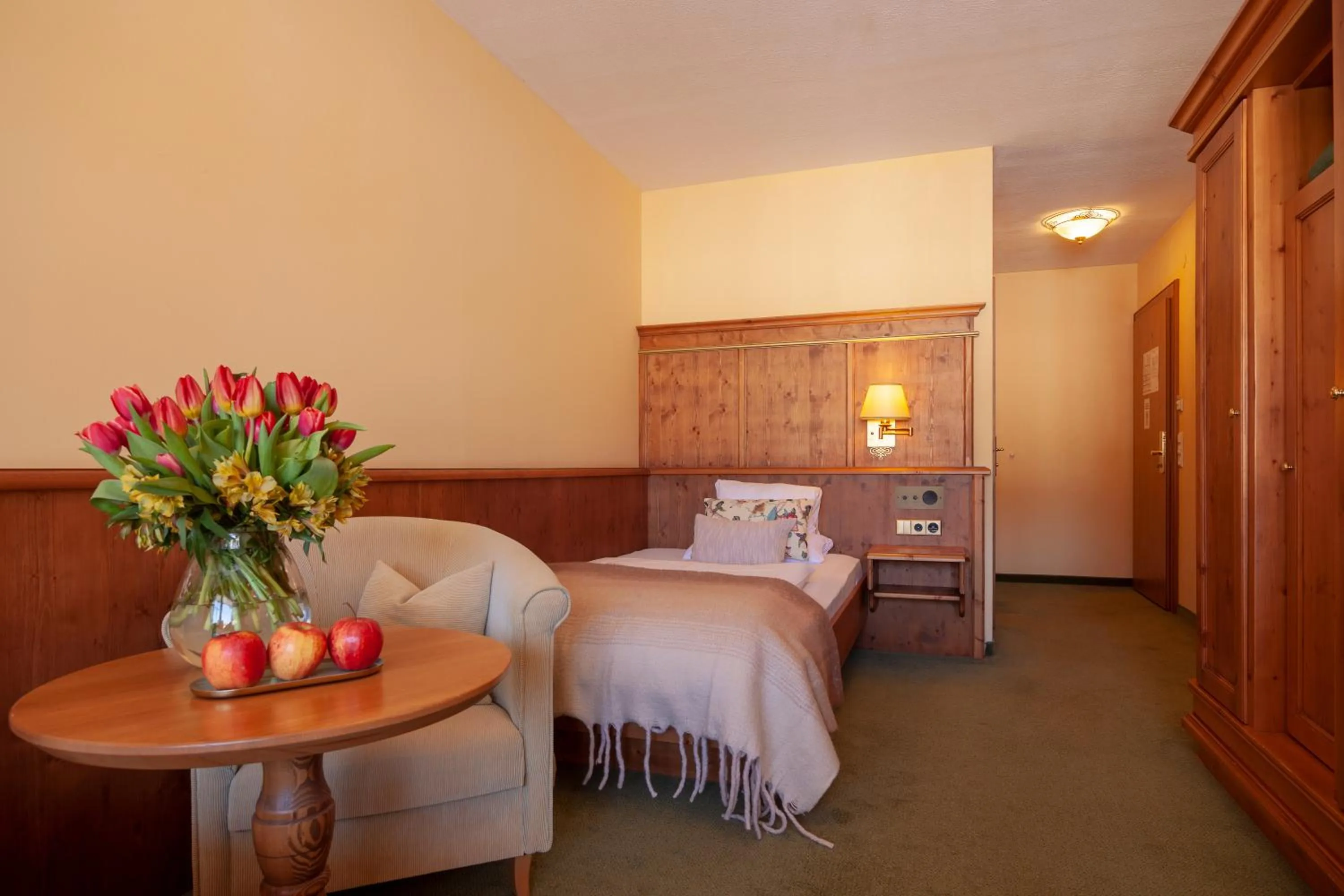 Bed in Hotel Sonnschein