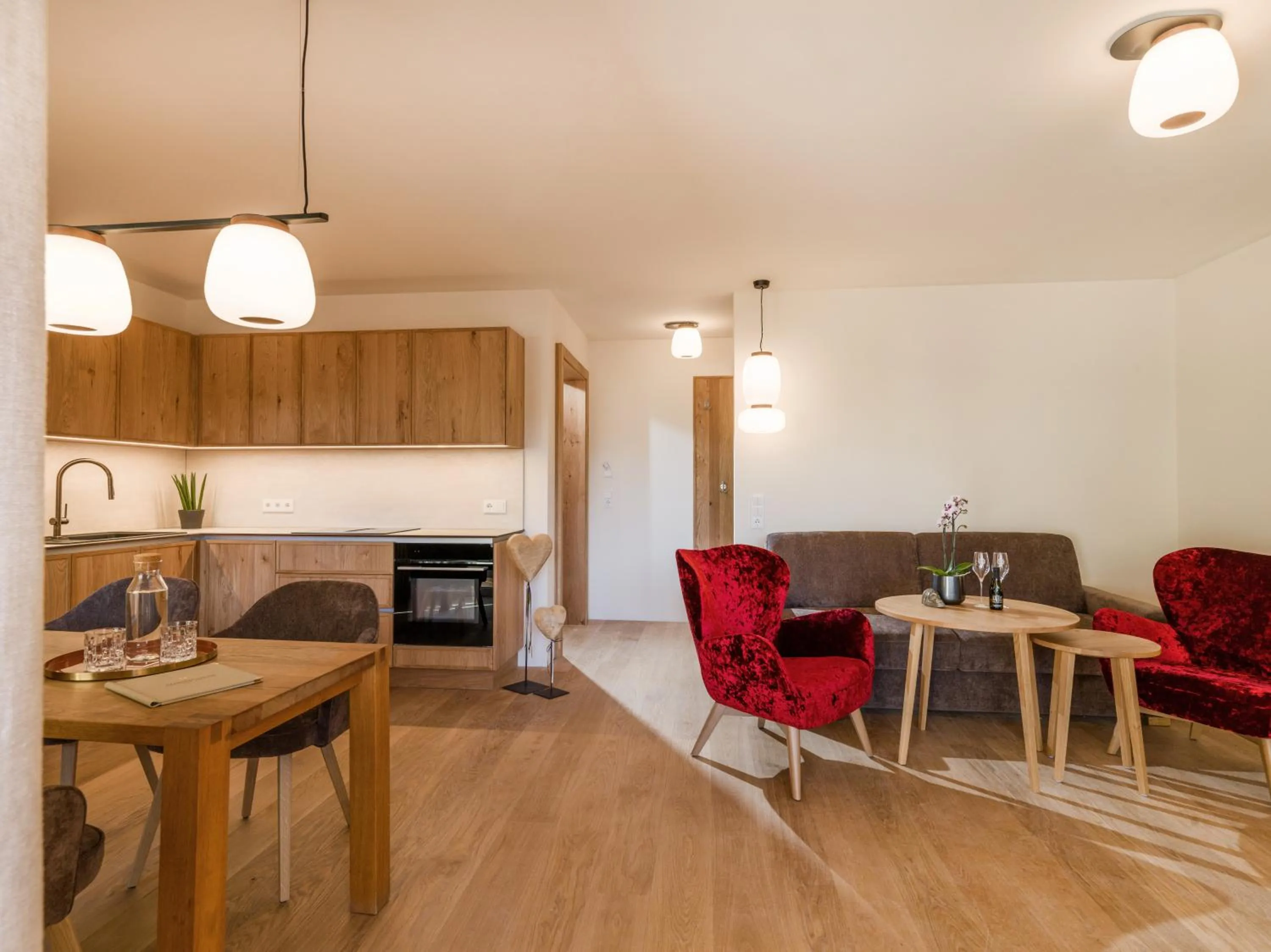 Kitchen or kitchenette in Hotel Sonnschein