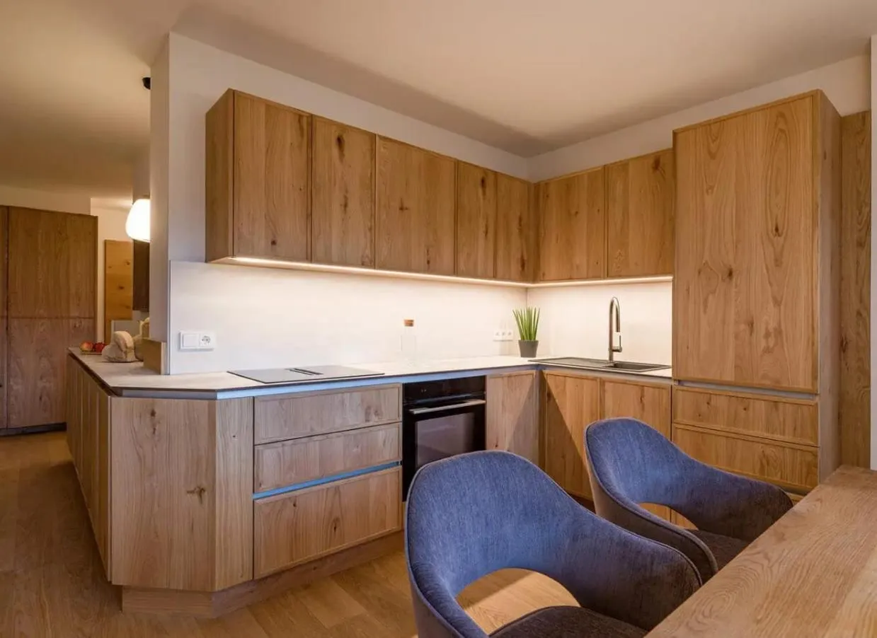 Kitchen or kitchenette in Hotel Sonnschein