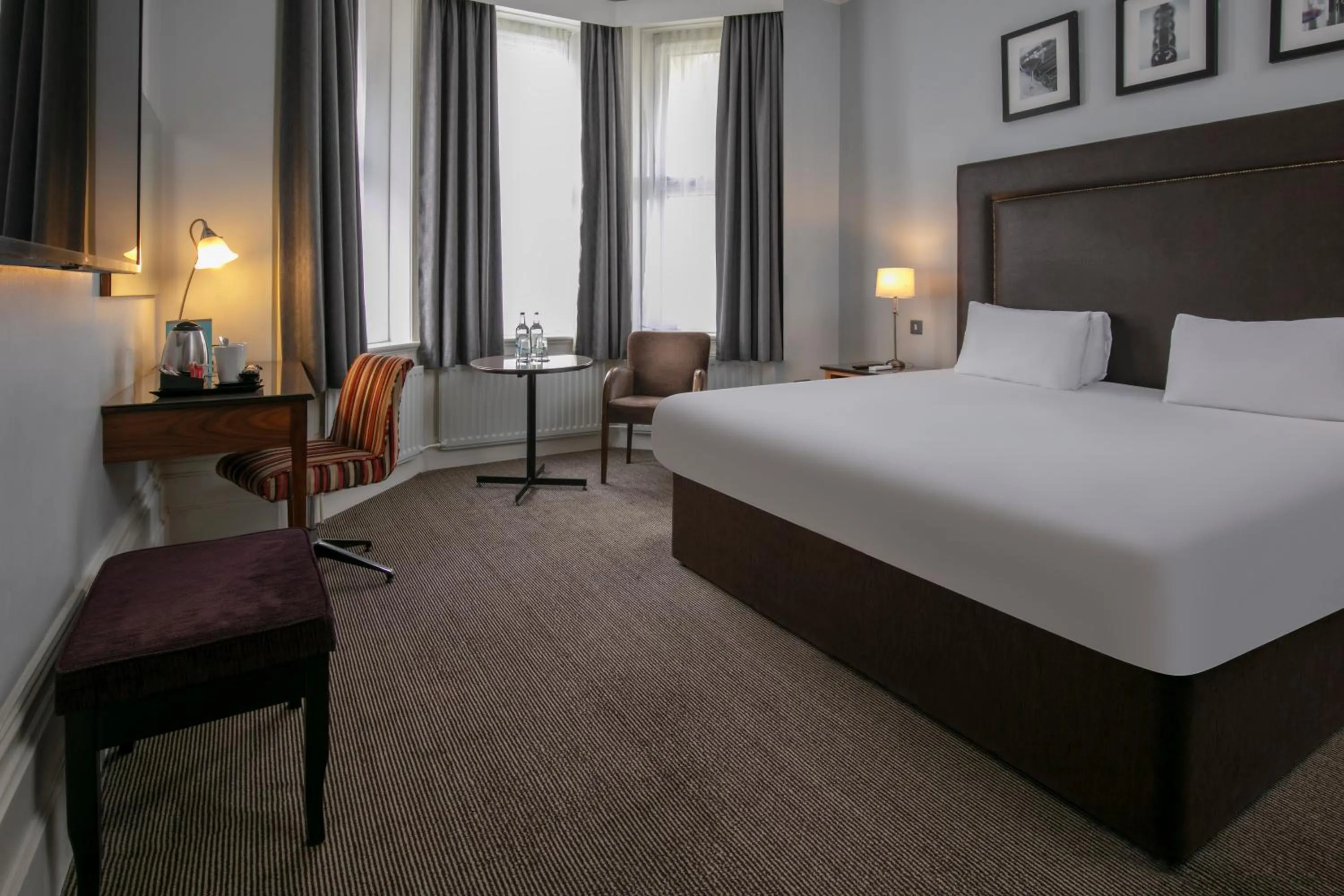 Bedroom, Bed in Bournemouth West Cliff Hotel & Spa