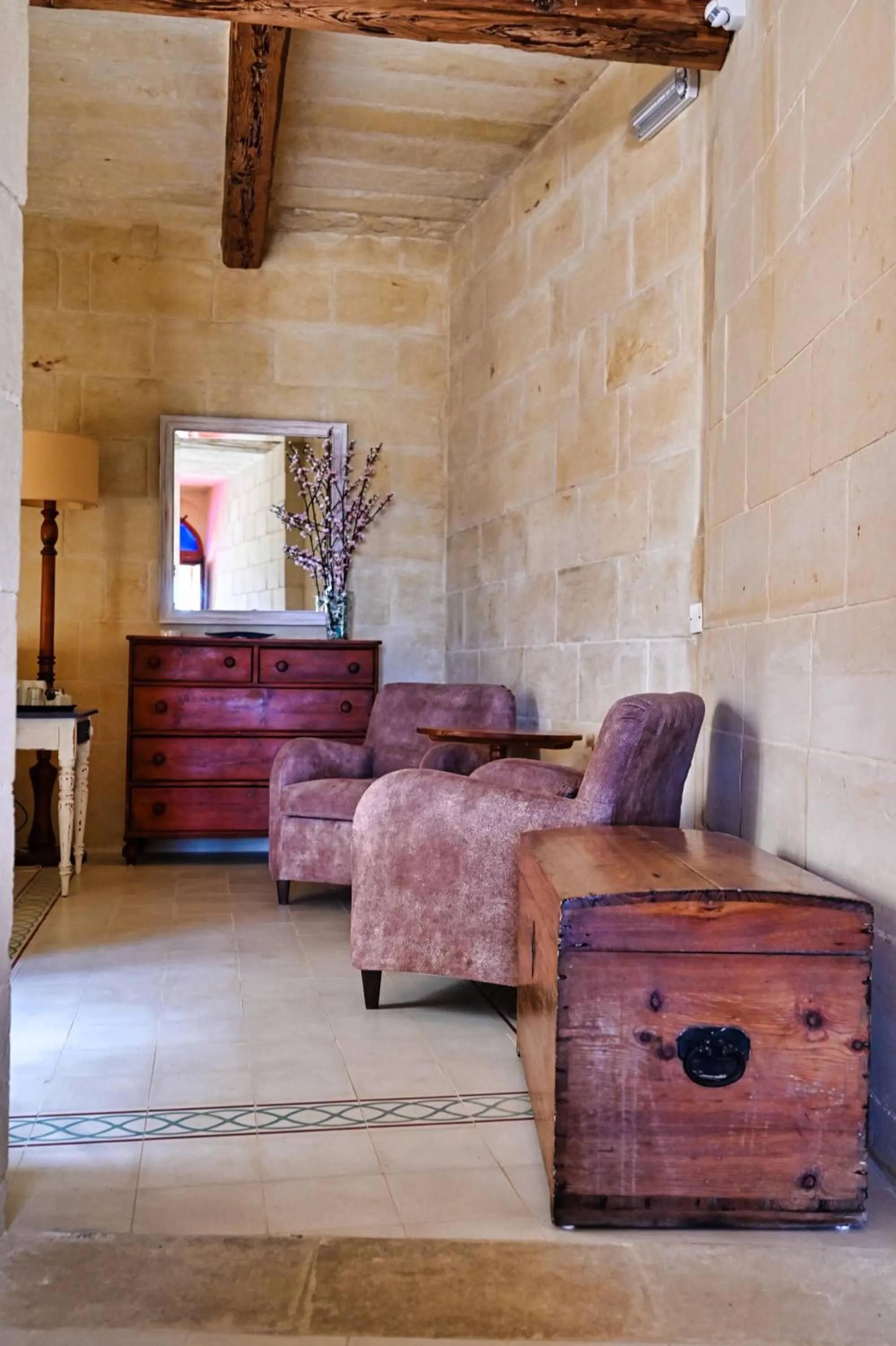 Seating area in Maria's B&B