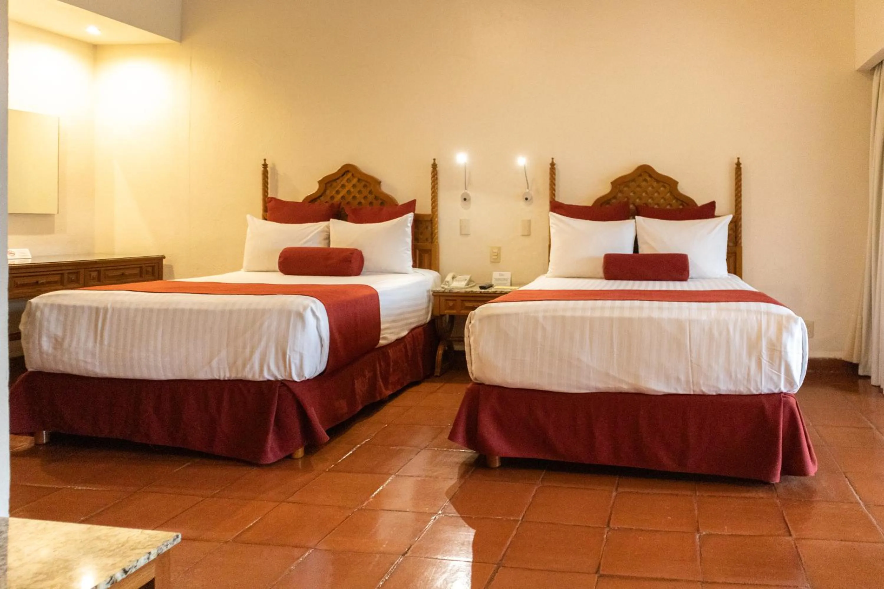 Bed in Hosteria Las Quintas Hotel Restaurante Bar