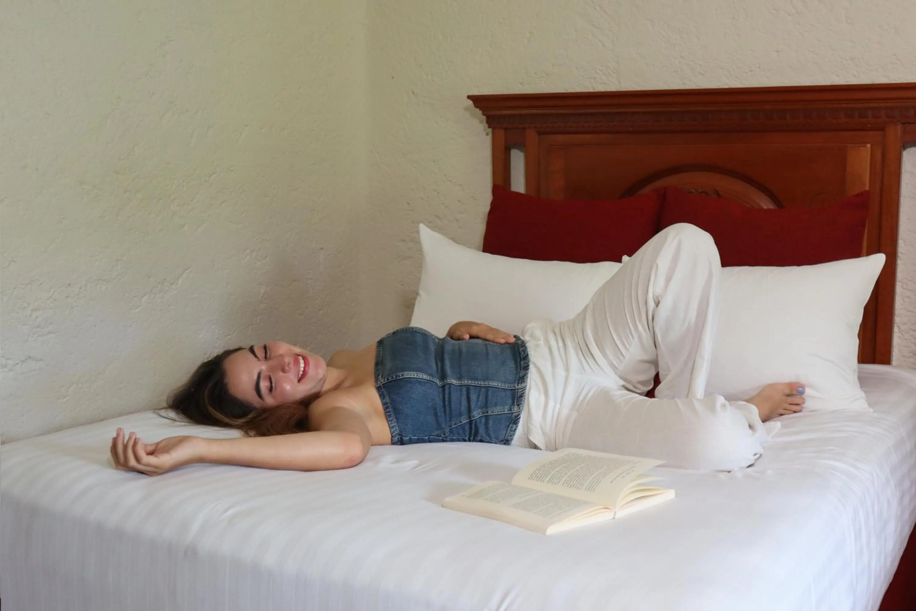 Bed in Hosteria Las Quintas Hotel Restaurante Bar