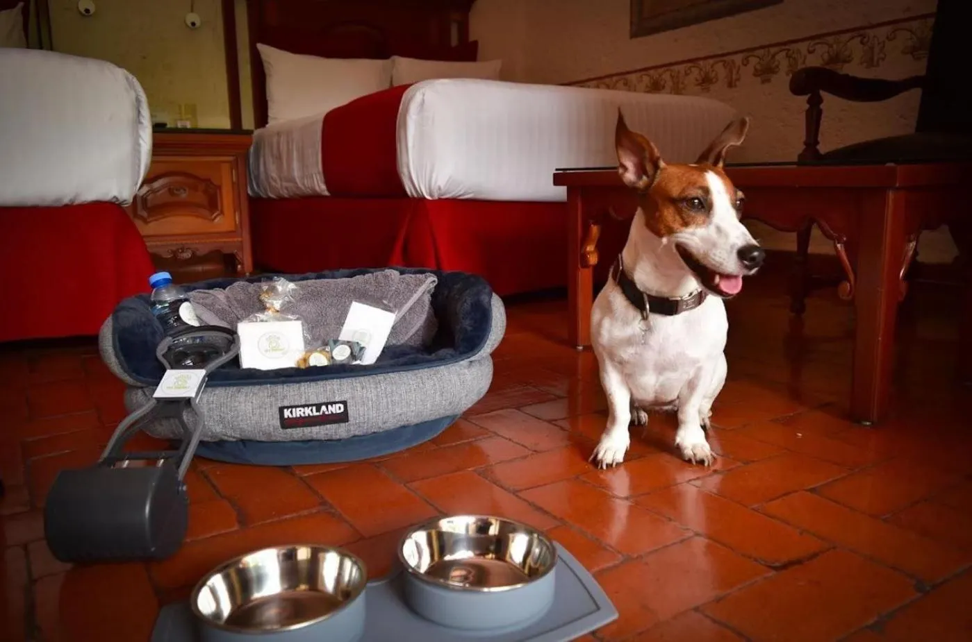 Bed in Hosteria Las Quintas Hotel Restaurante Bar