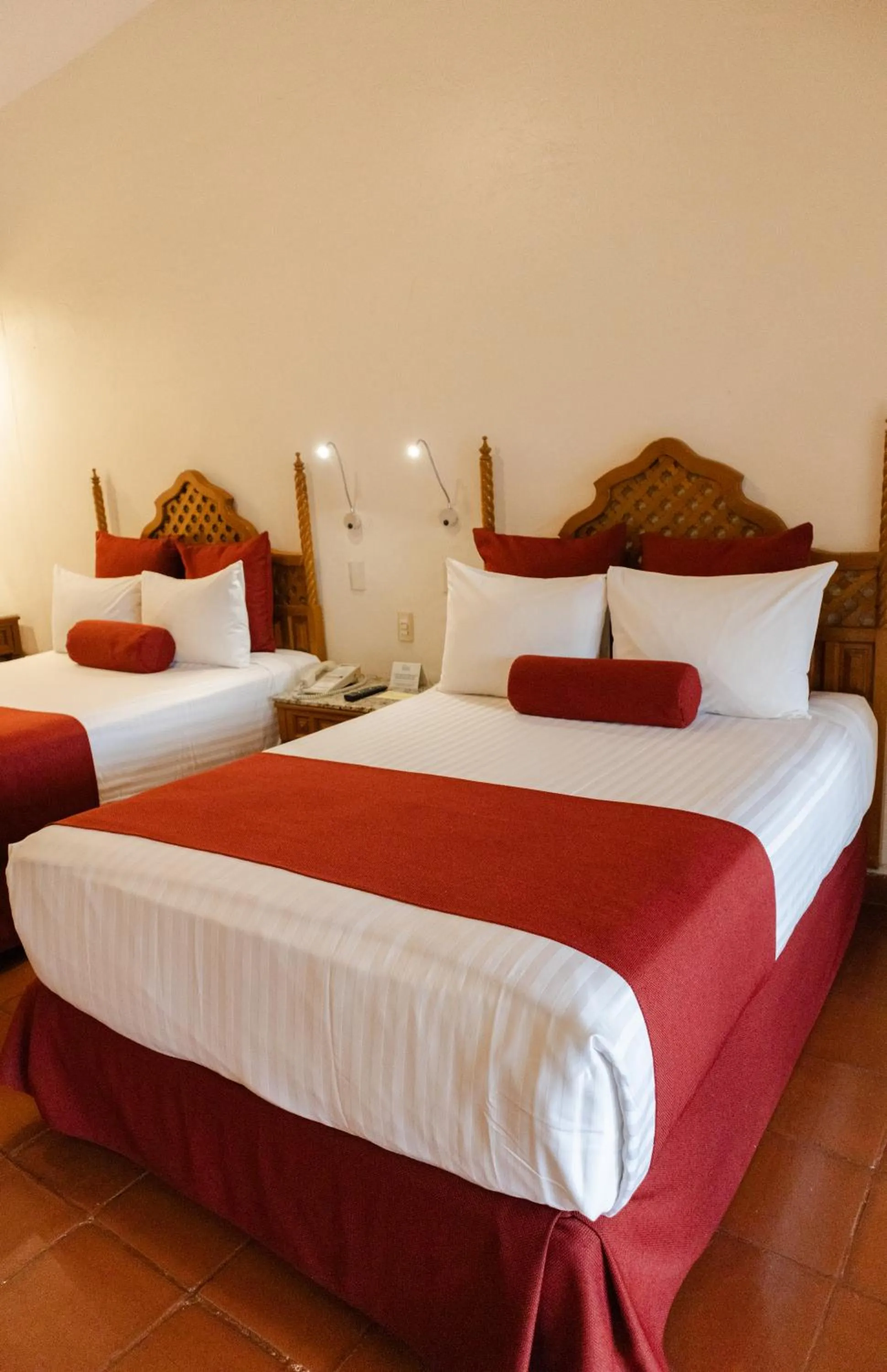 Bed in Hosteria Las Quintas Hotel Restaurante Bar