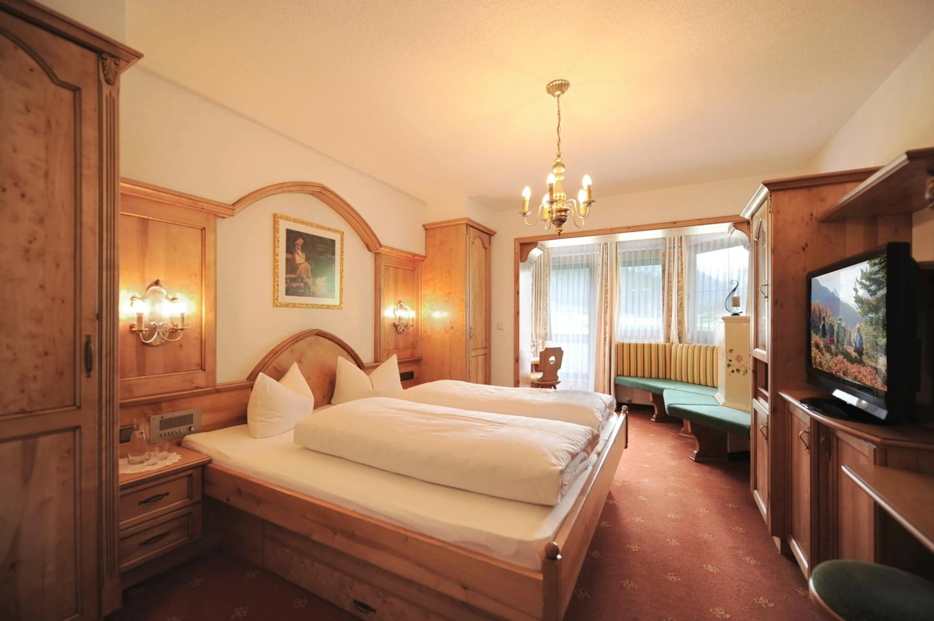 Bed in Hotel Verwall