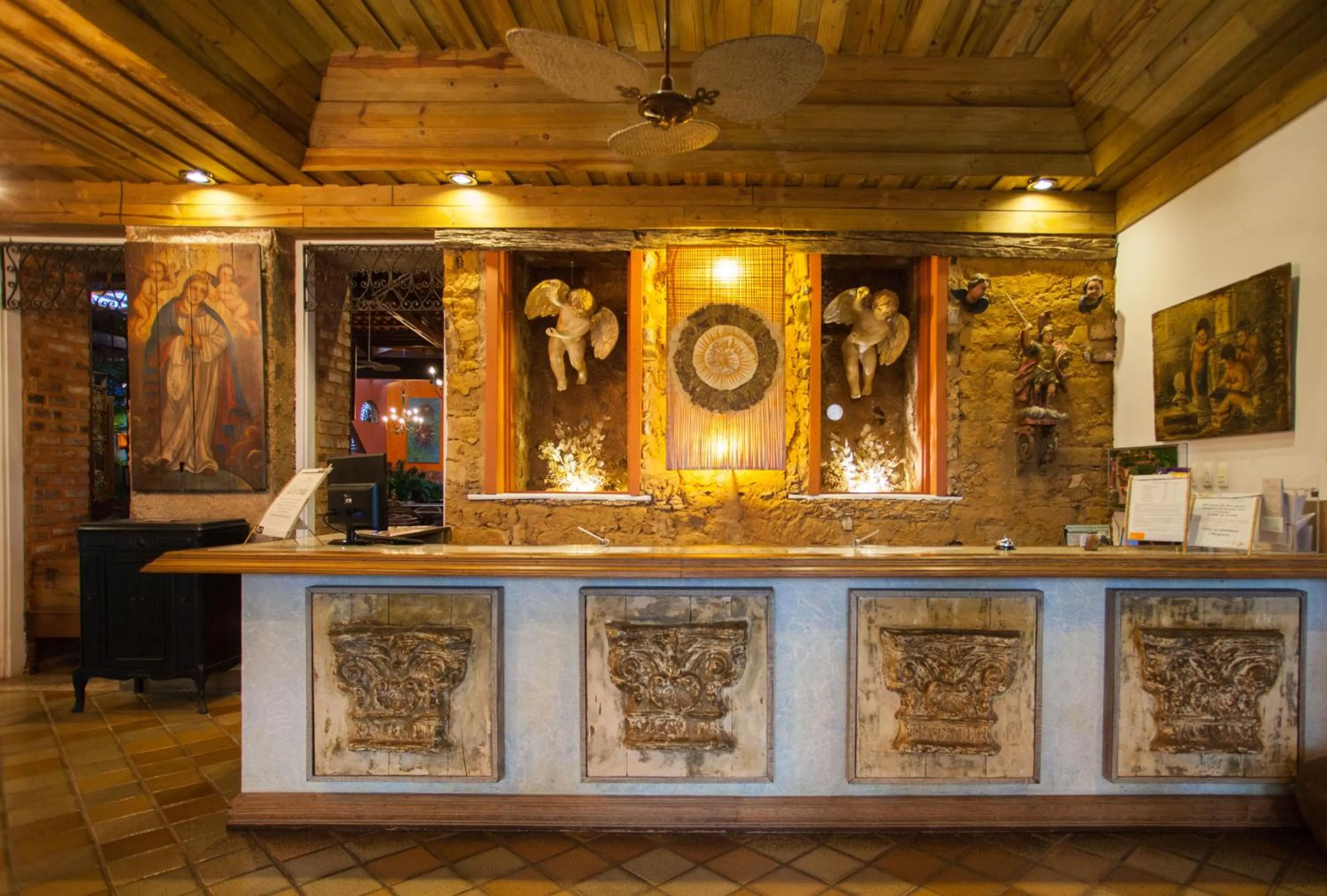 Lobby or reception in Hotel de Lençois