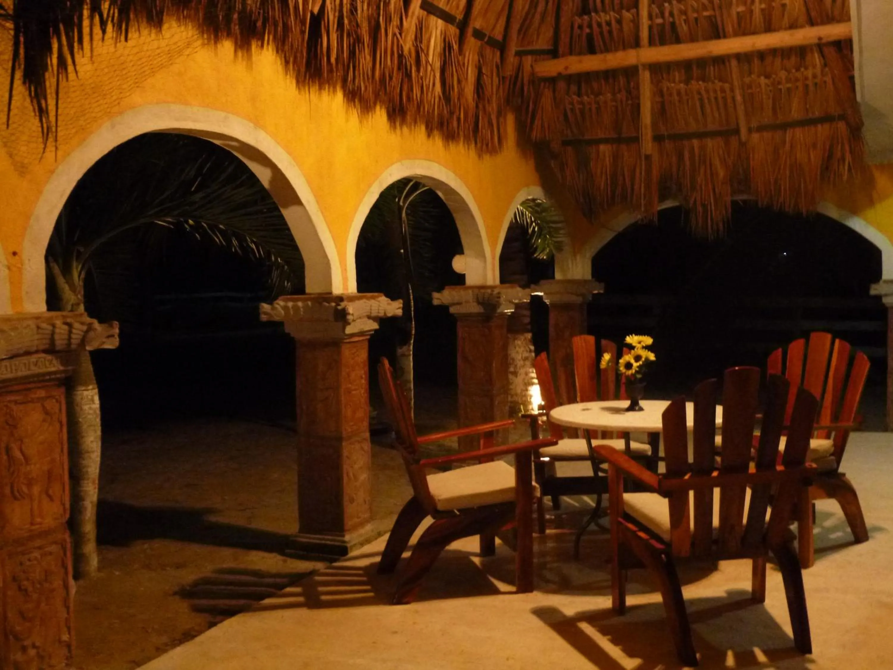 Balcony/Terrace in Hacienda Antigua Villa, 50m from sandy Beach