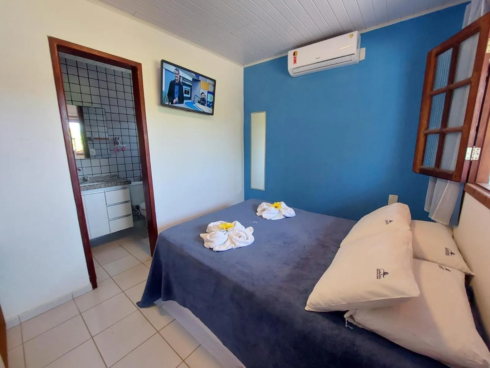 Bedroom, Bed in Pousada Lua Azul