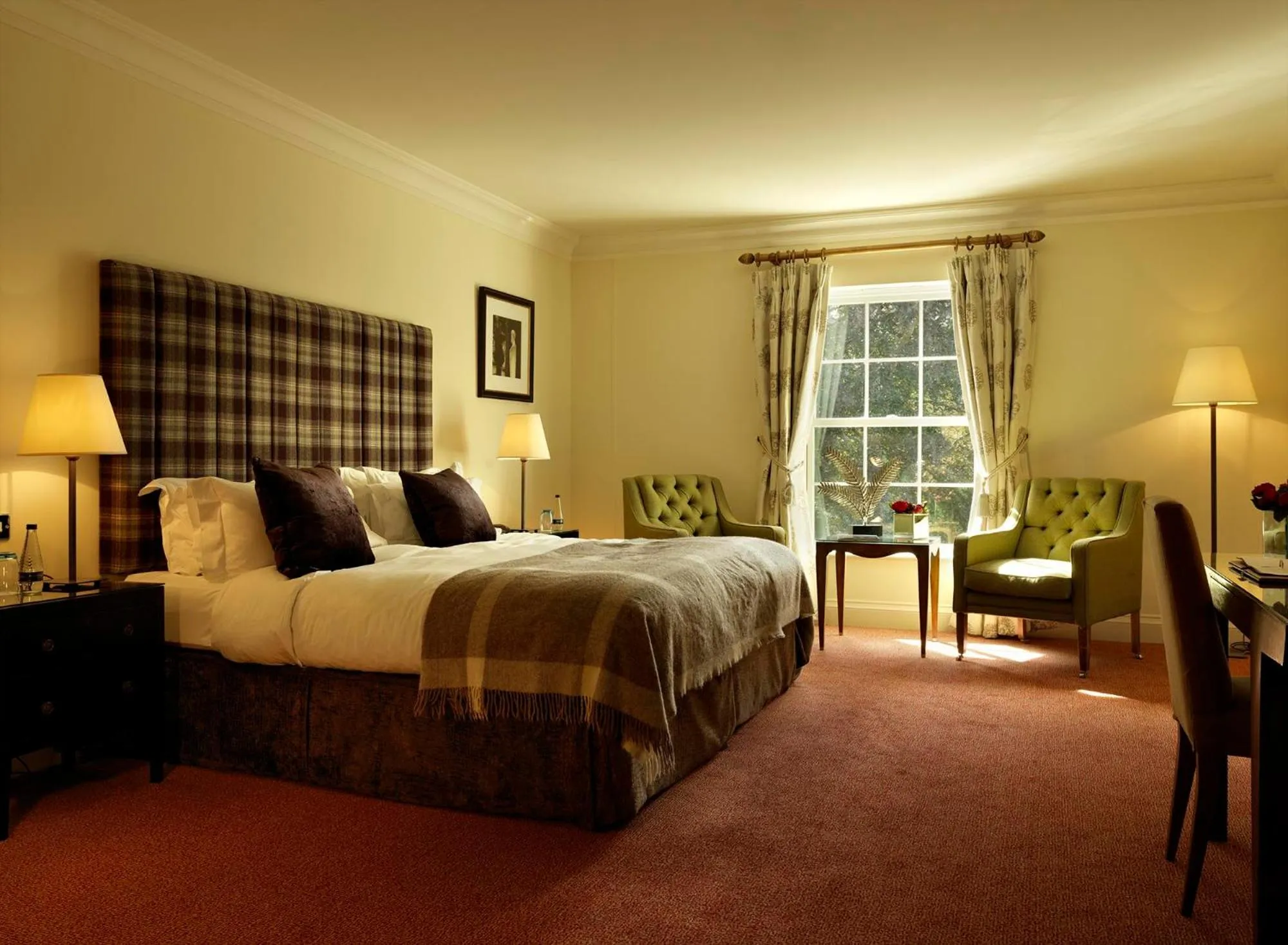 Bed in Wentbridge House Hotel