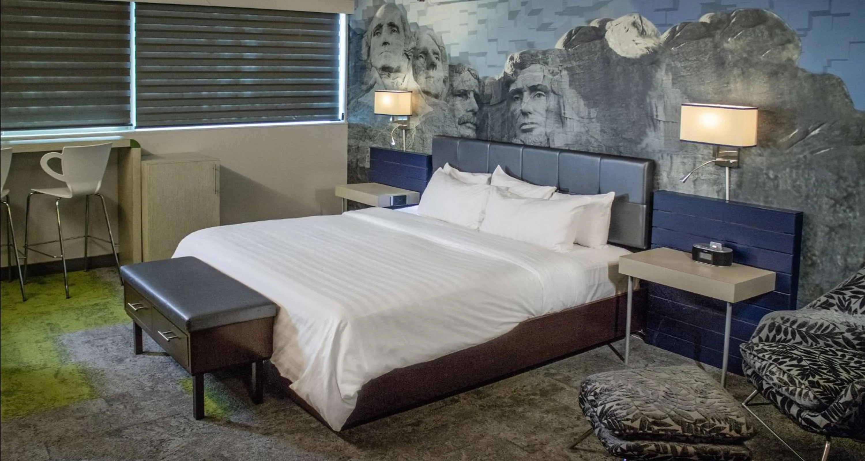 Photo of the whole room, Bed in The Rushmore Hotel & Suites; BW Premier Collection