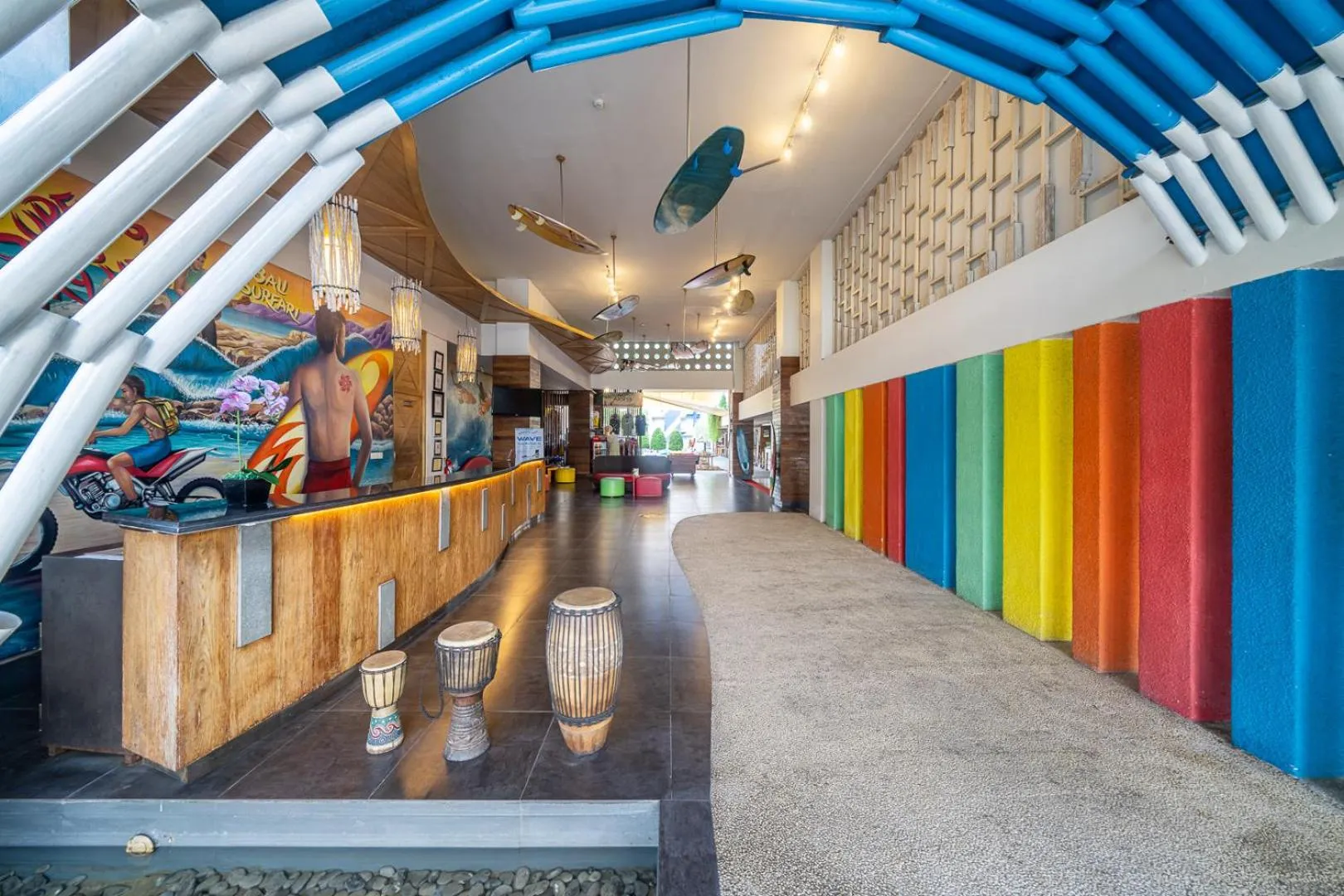 Lobby or reception in Bliss Surfer Hotel Legian