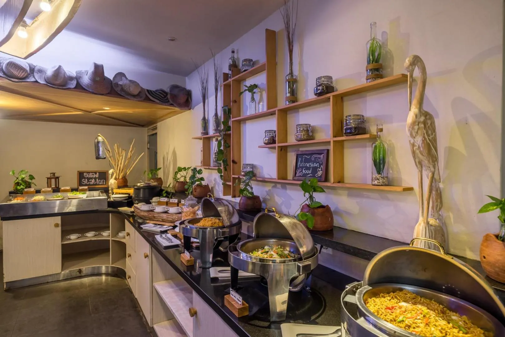 Buffet breakfast in Bliss Surfer Hotel Legian