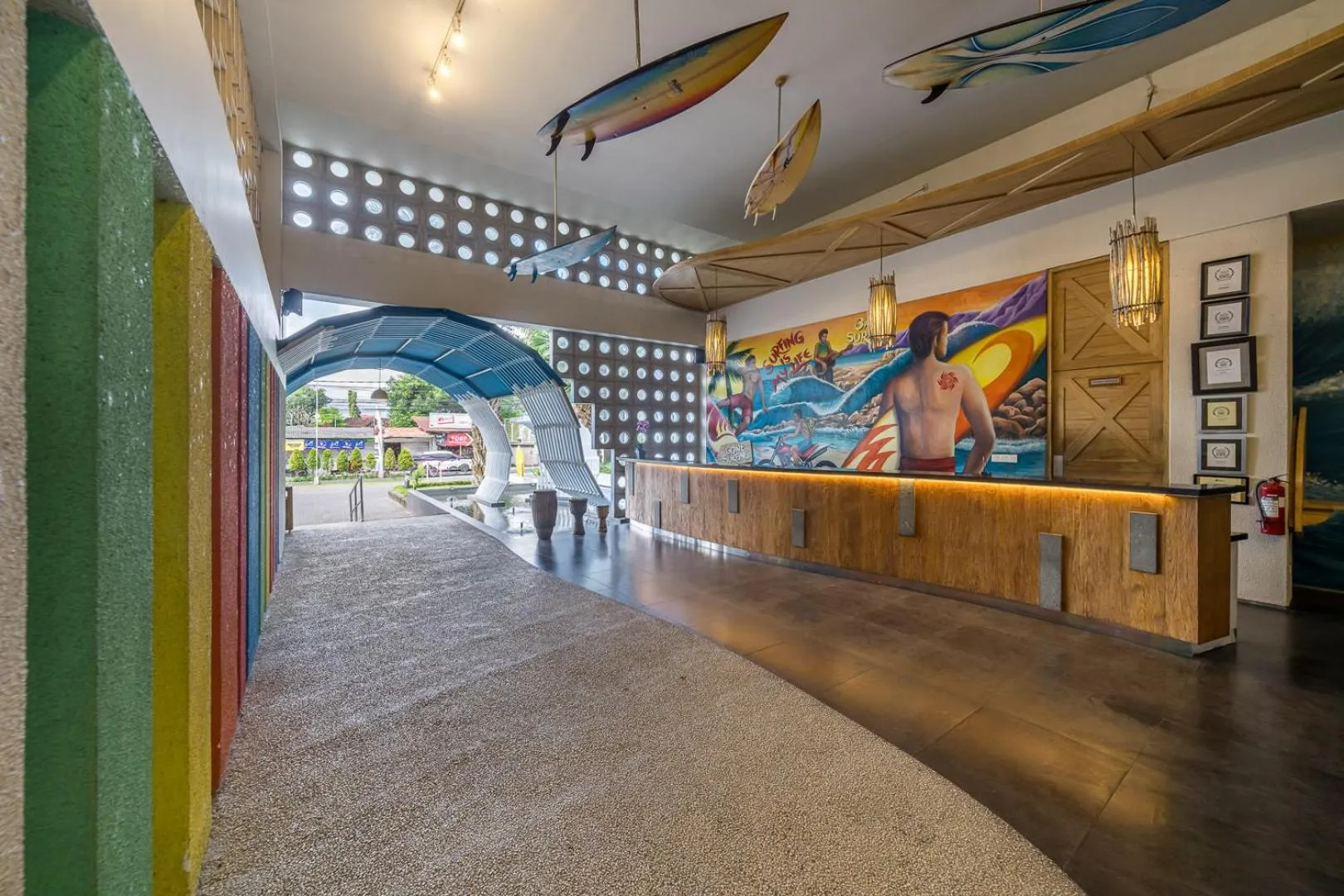 Lobby or reception in Bliss Surfer Hotel Legian