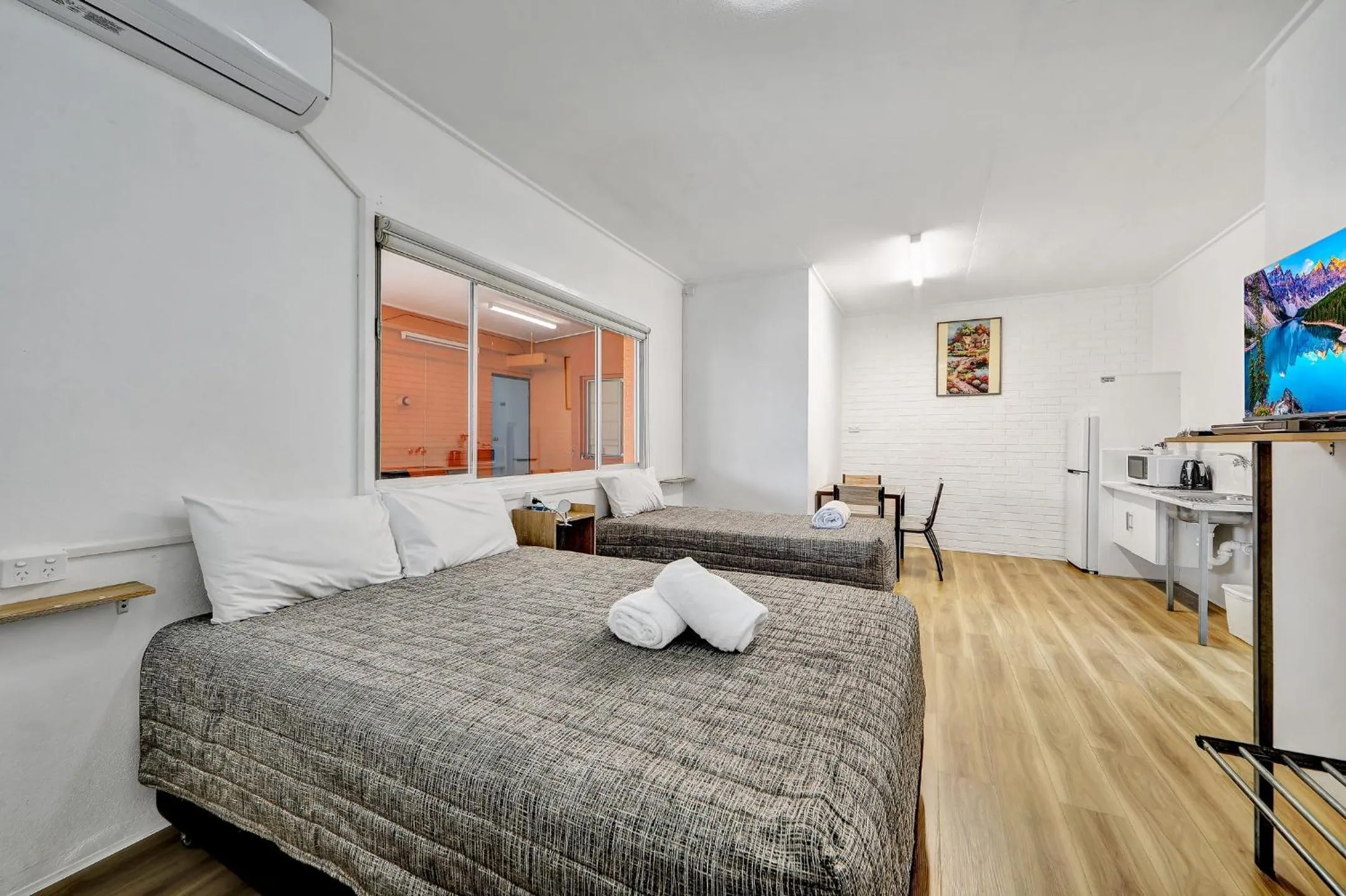 Bed in Riviera Motel Bundaberg