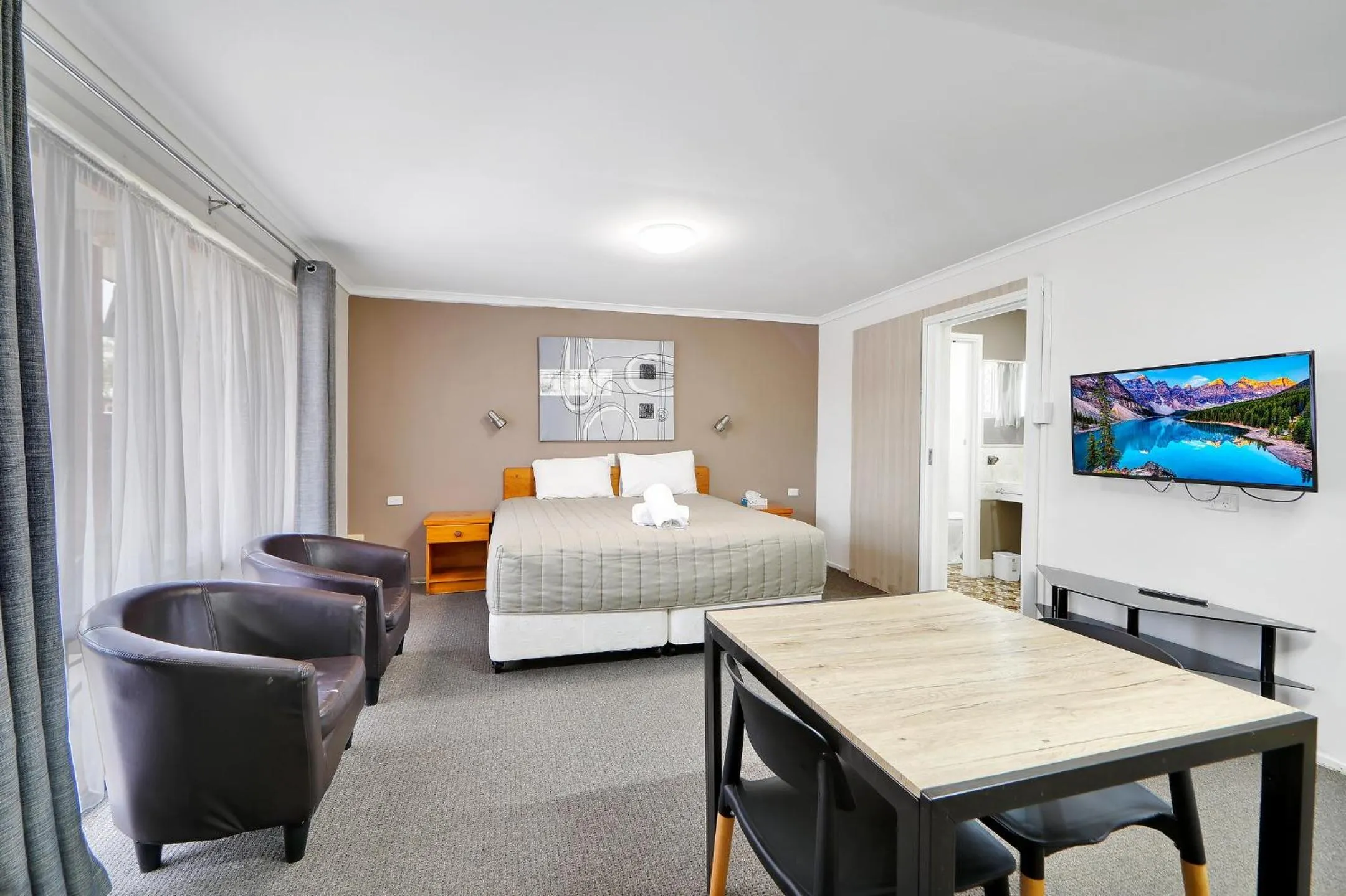 Bed in Riviera Motel Bundaberg